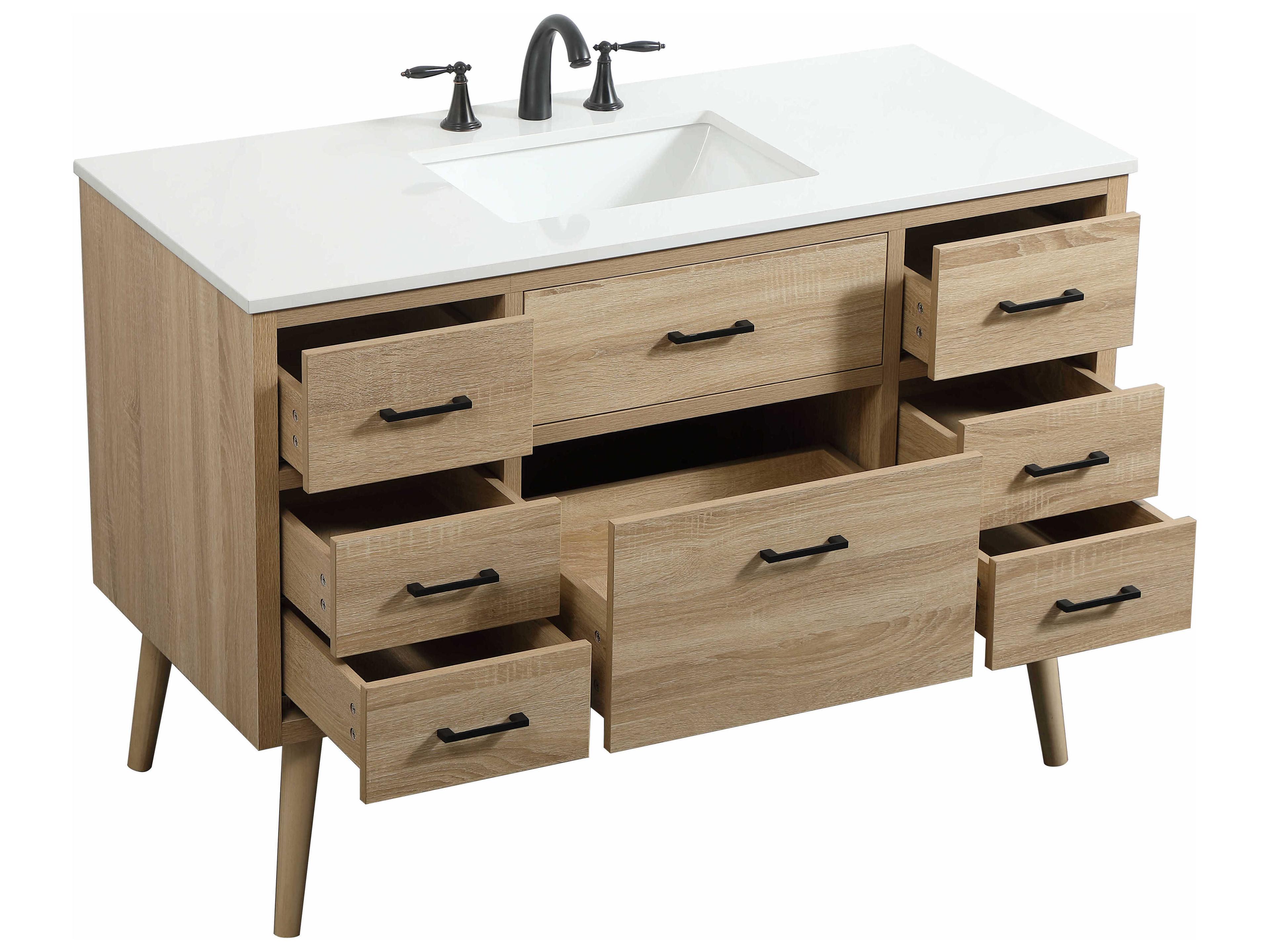 Elegant Lighting Boise Mango Wood 48" Vanity