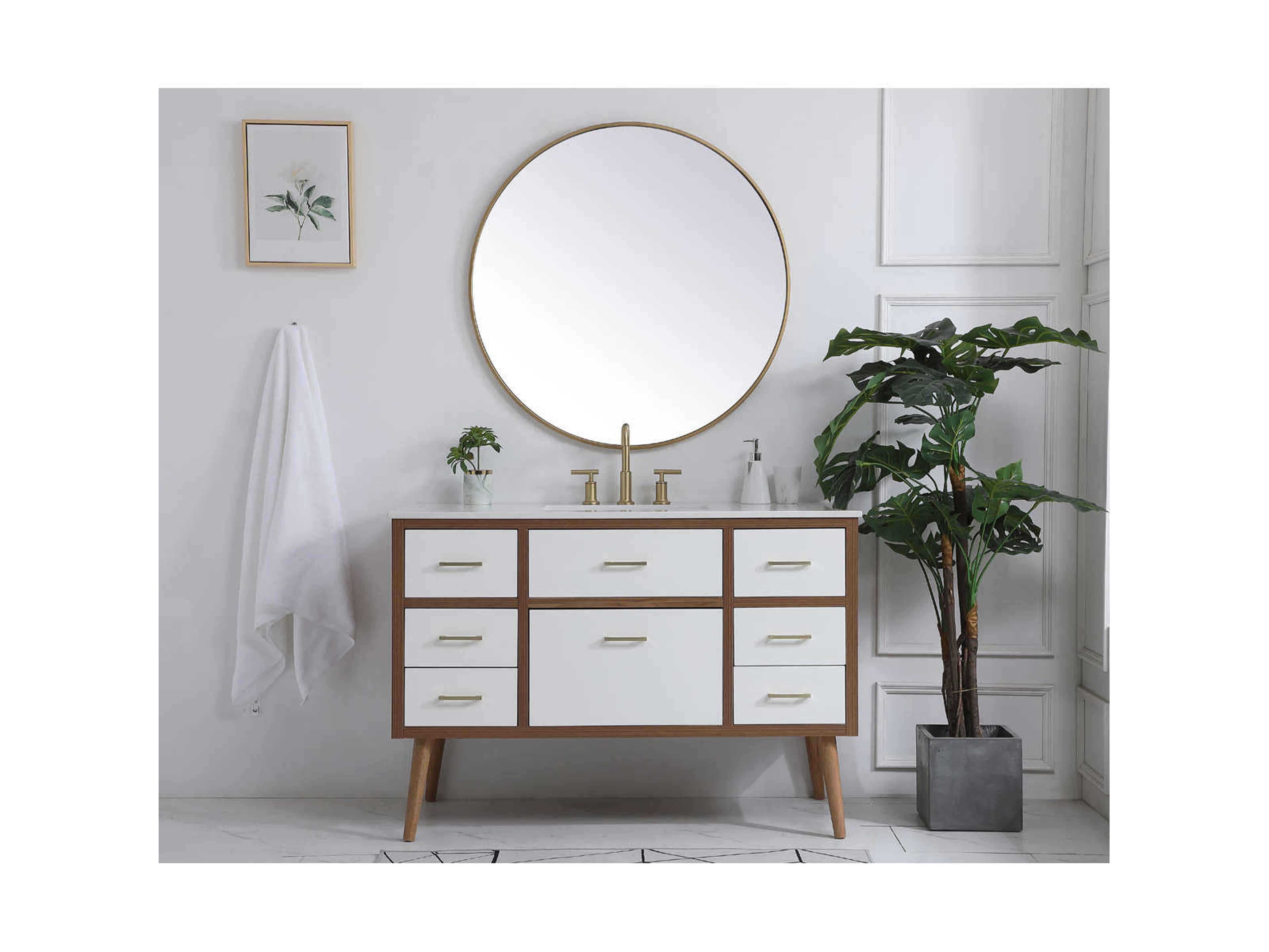 Elegant Lighting Boise White 48" Vanity