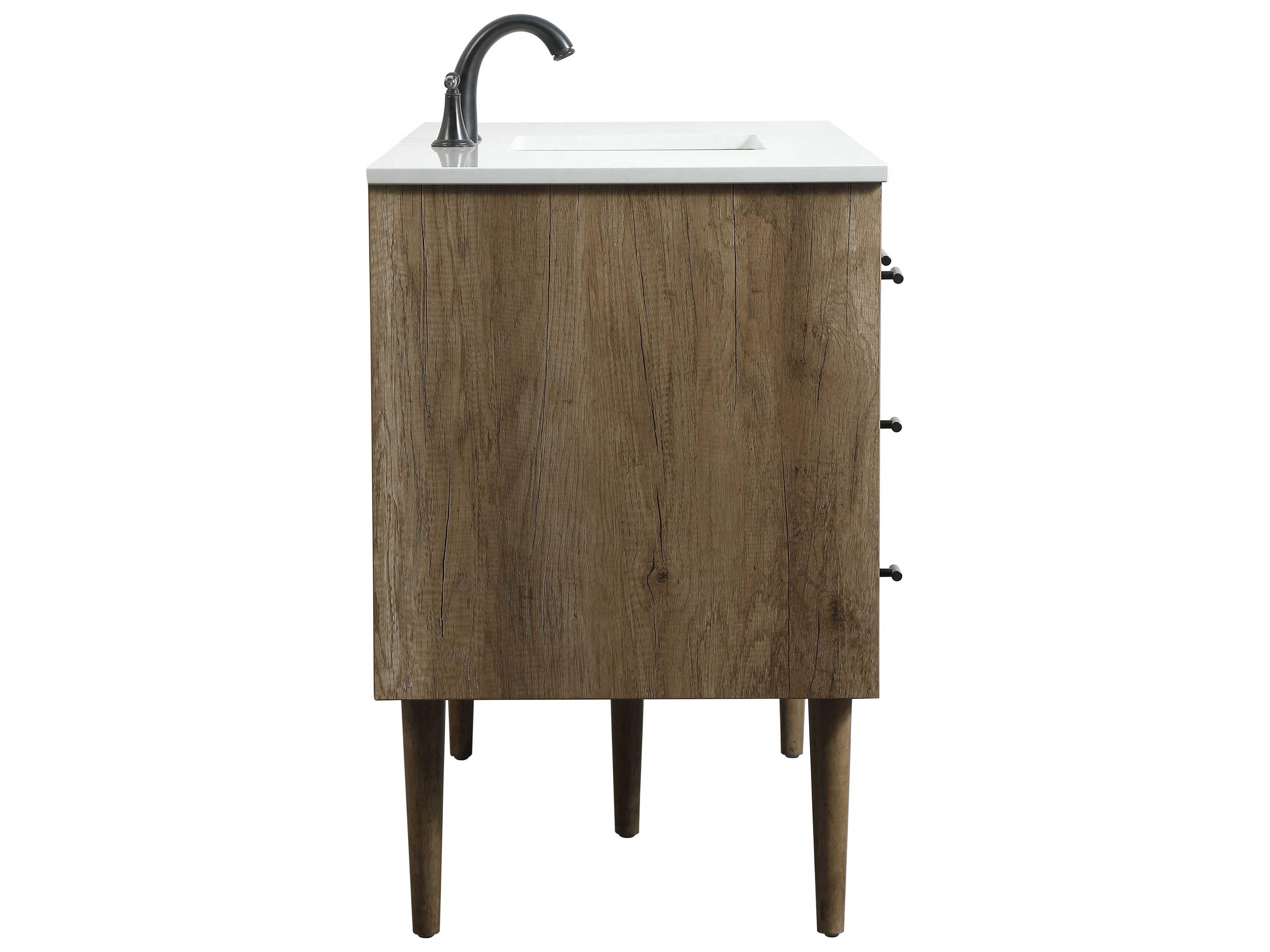 Elegant Lighting Cyrus Natural Oak 48" Vanity