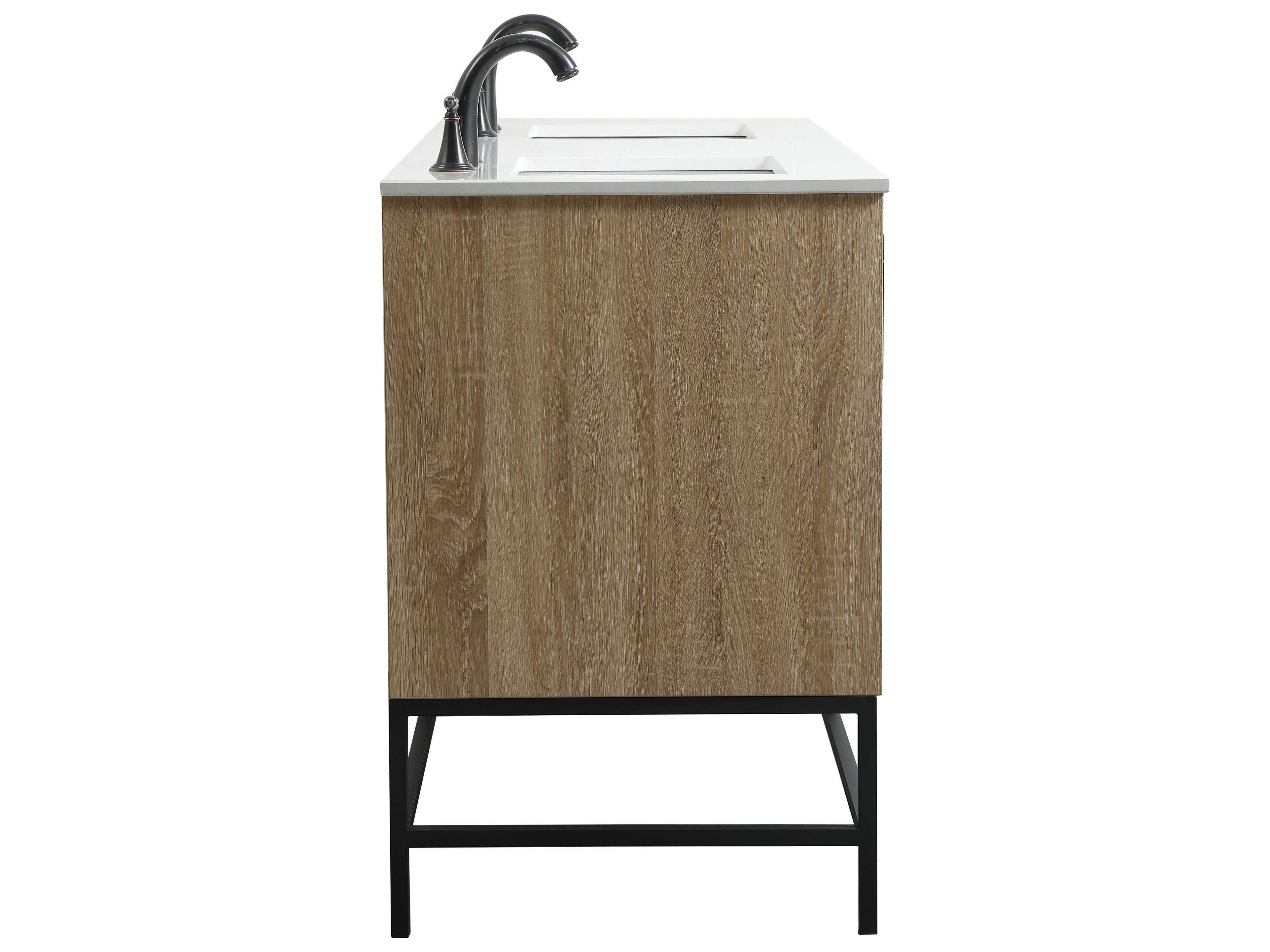 Elegant Lighting Eugene Mango Wood 60" Vanity