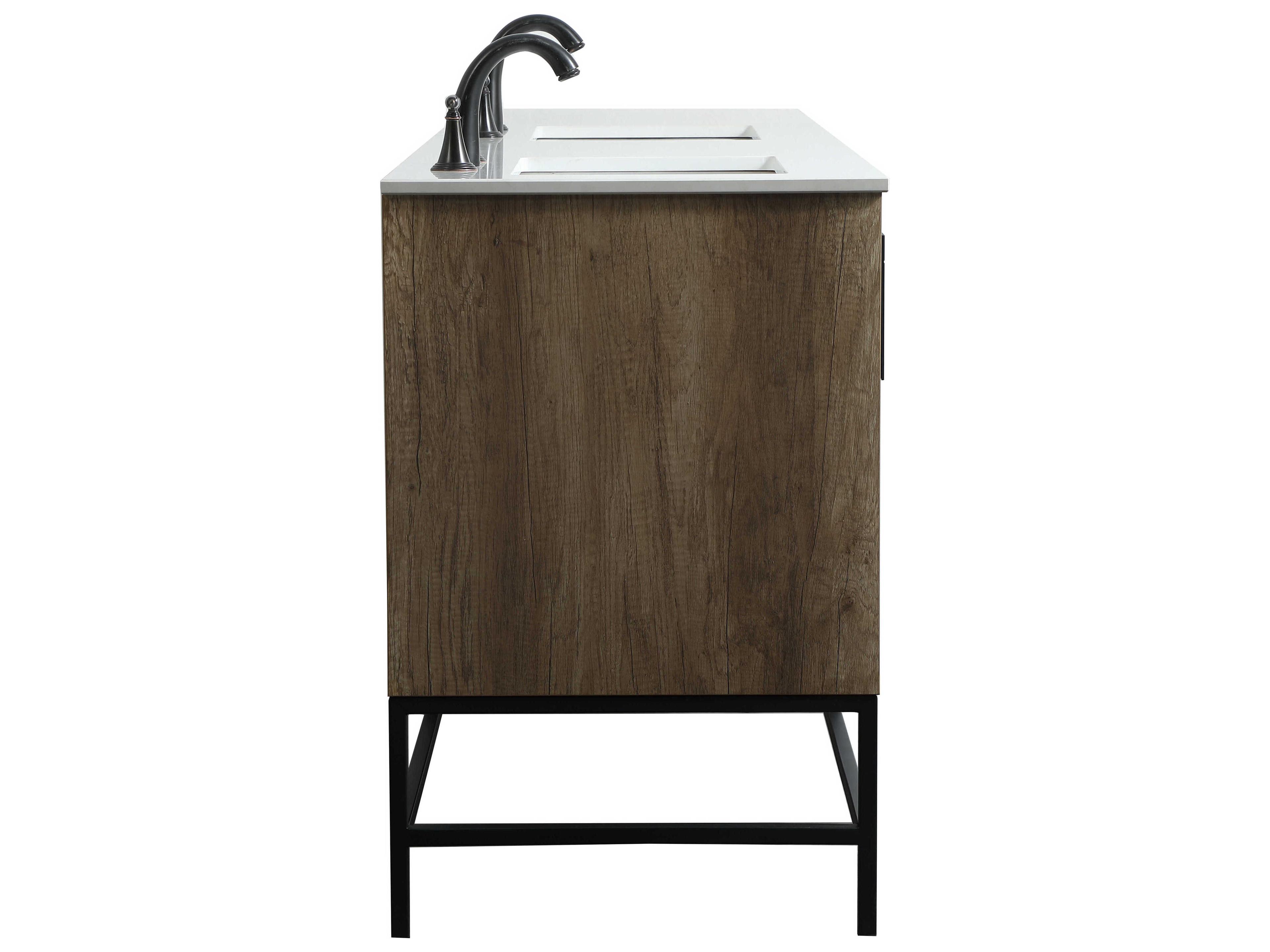 Elegant Lighting Eugene Natural Oak 60" Vanity