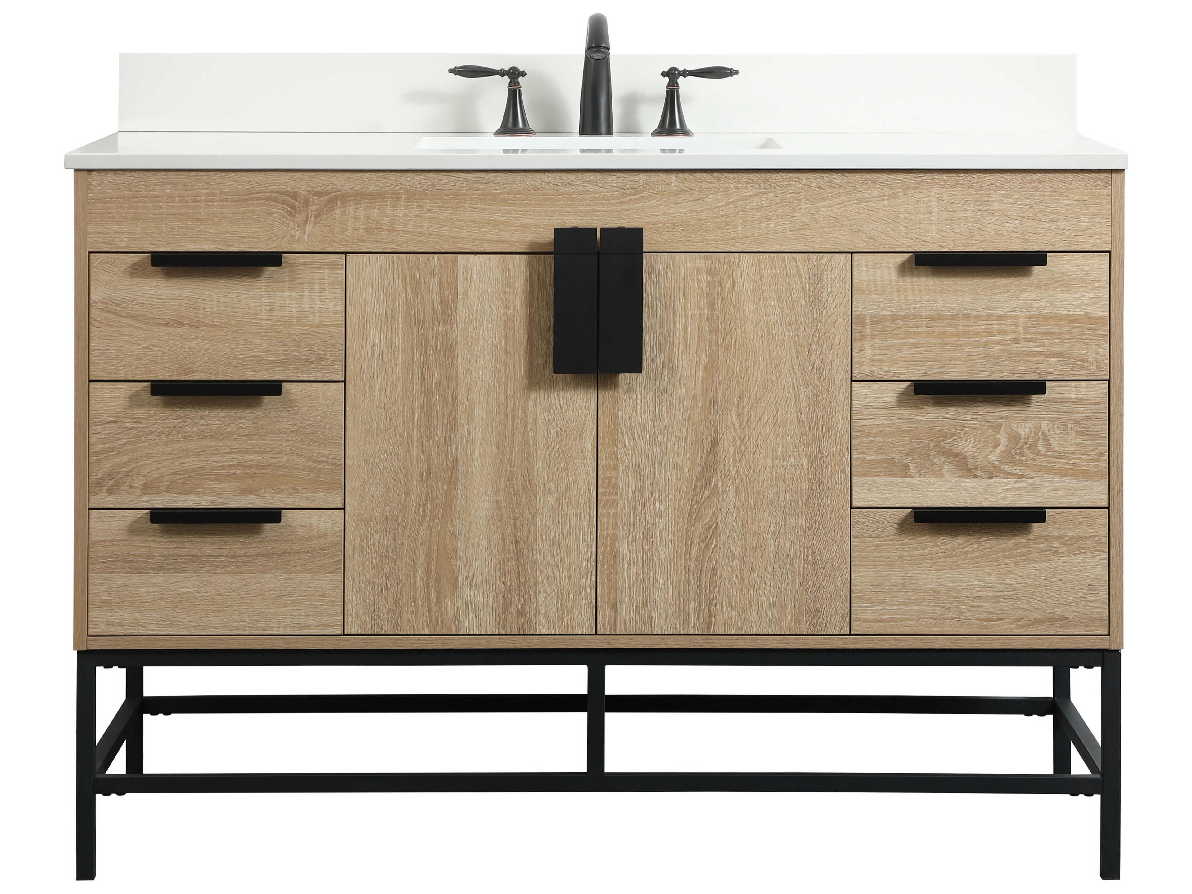 Eugene Mango Wood 48" Vanity with Backsplash