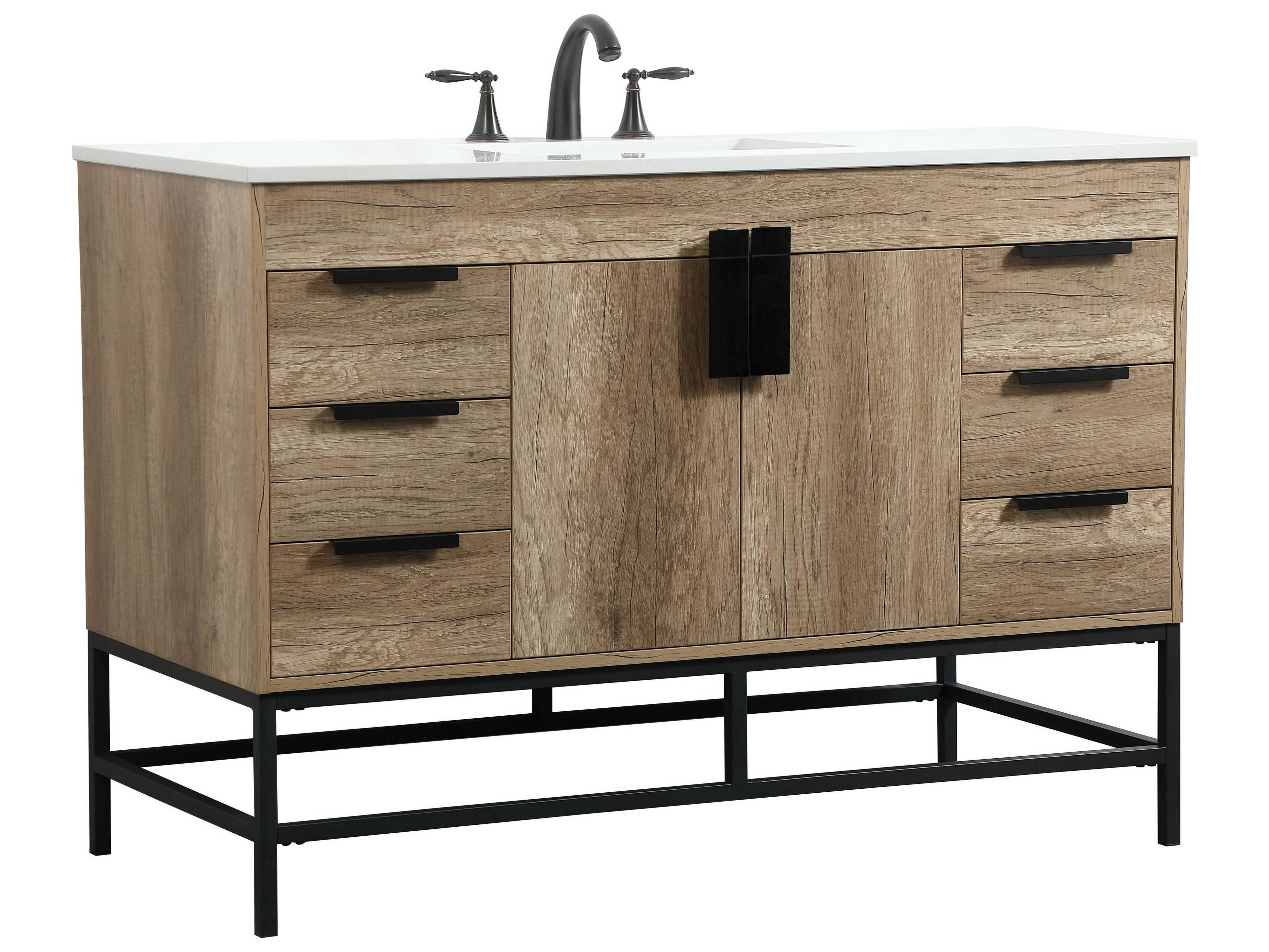 Elegant Lighting Eugene Natural Oak 48" Vanity