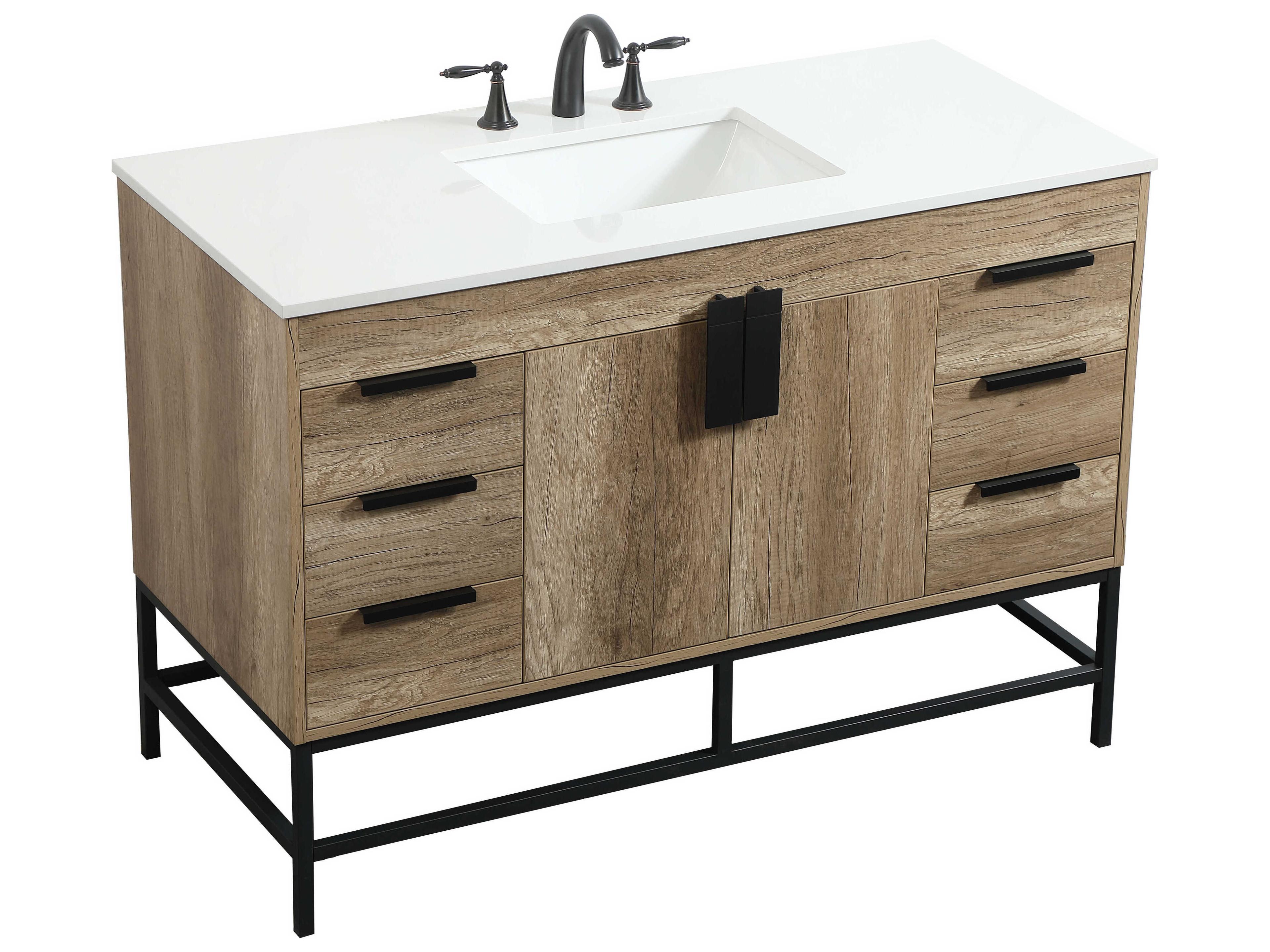 Elegant Lighting Eugene Natural Oak 48" Vanity