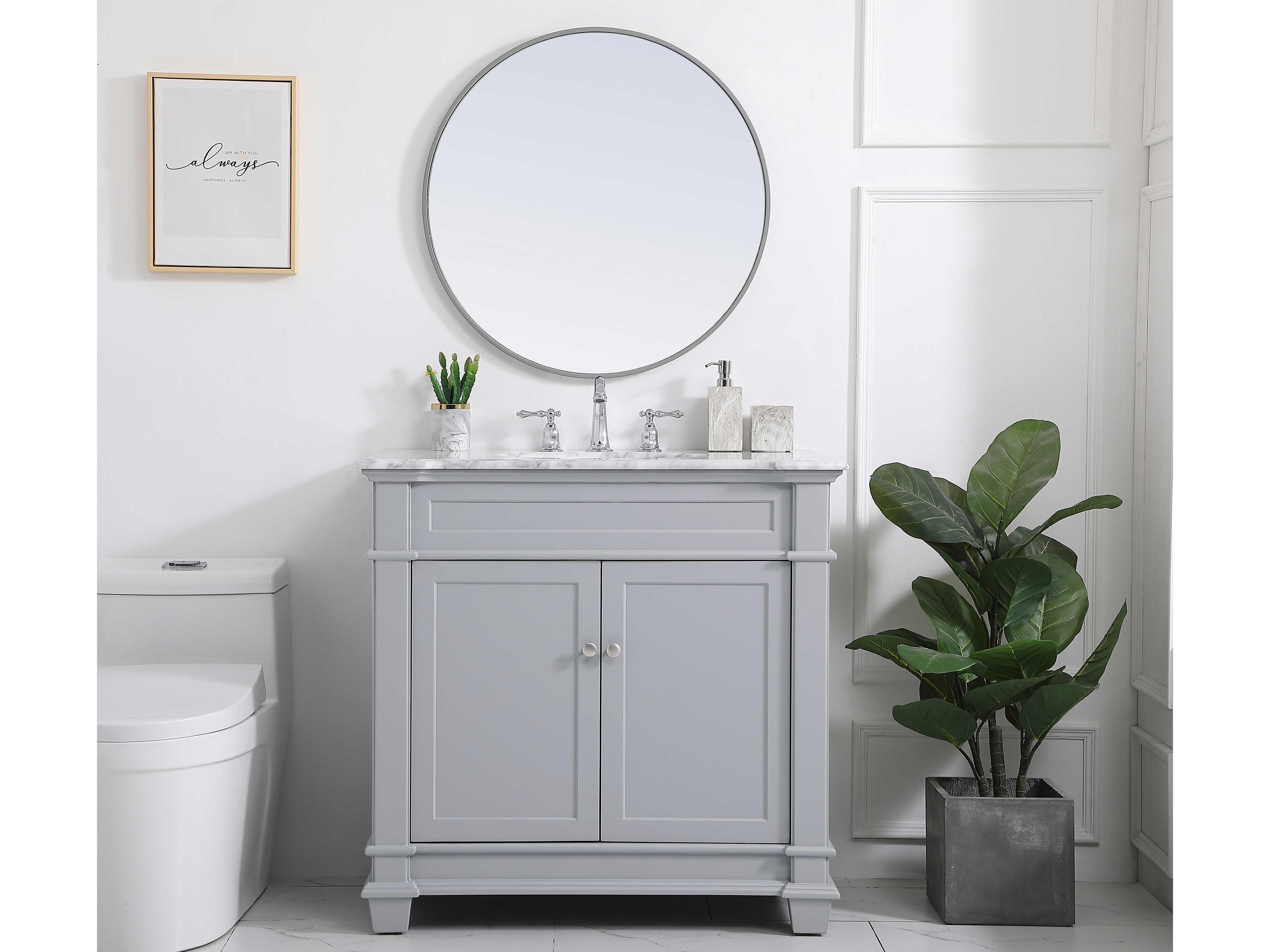Elegant Lighting Wesley Grey 36" Vanity