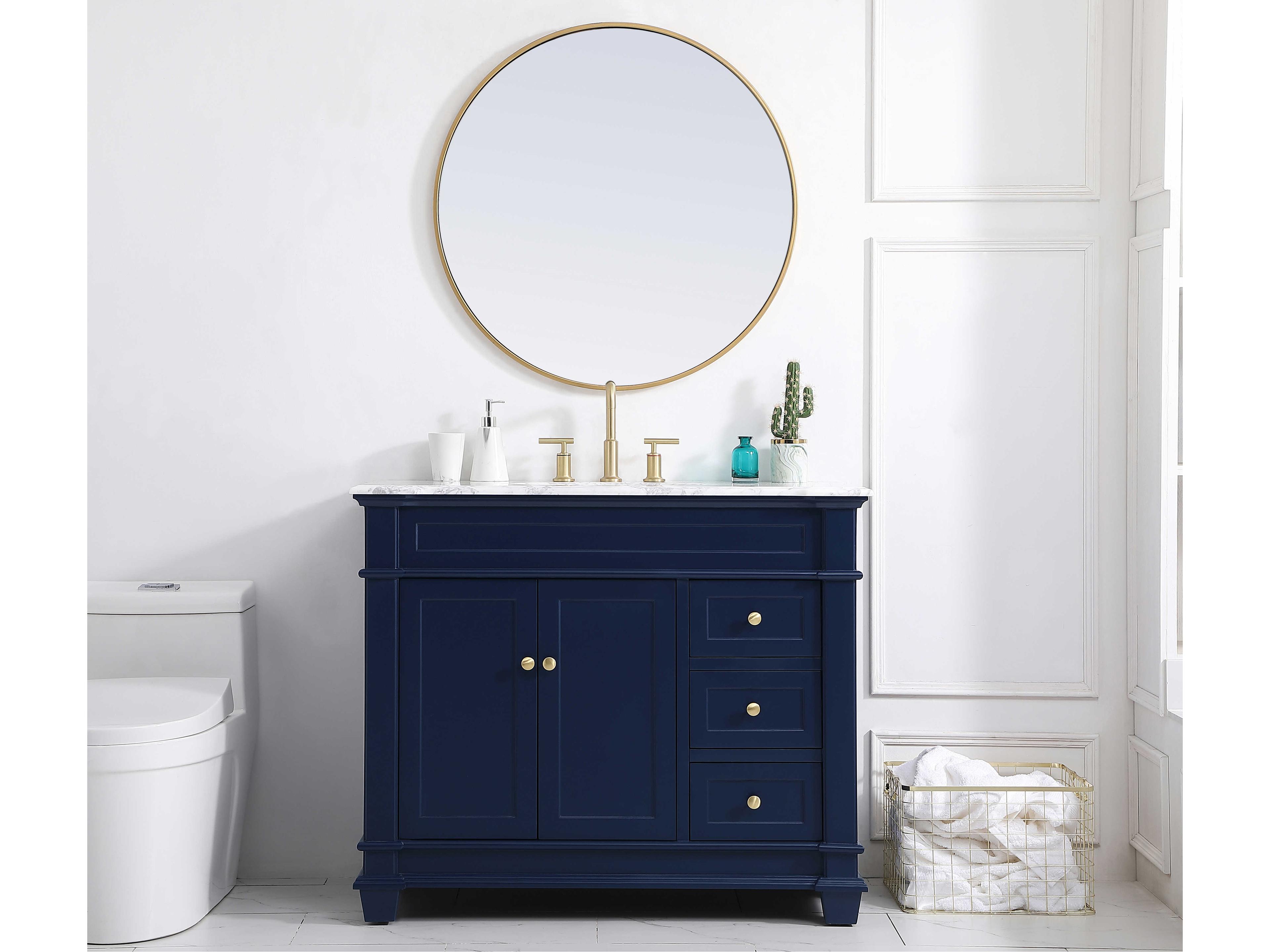 Elegant Lighting Wesley Blue 42" Vanity