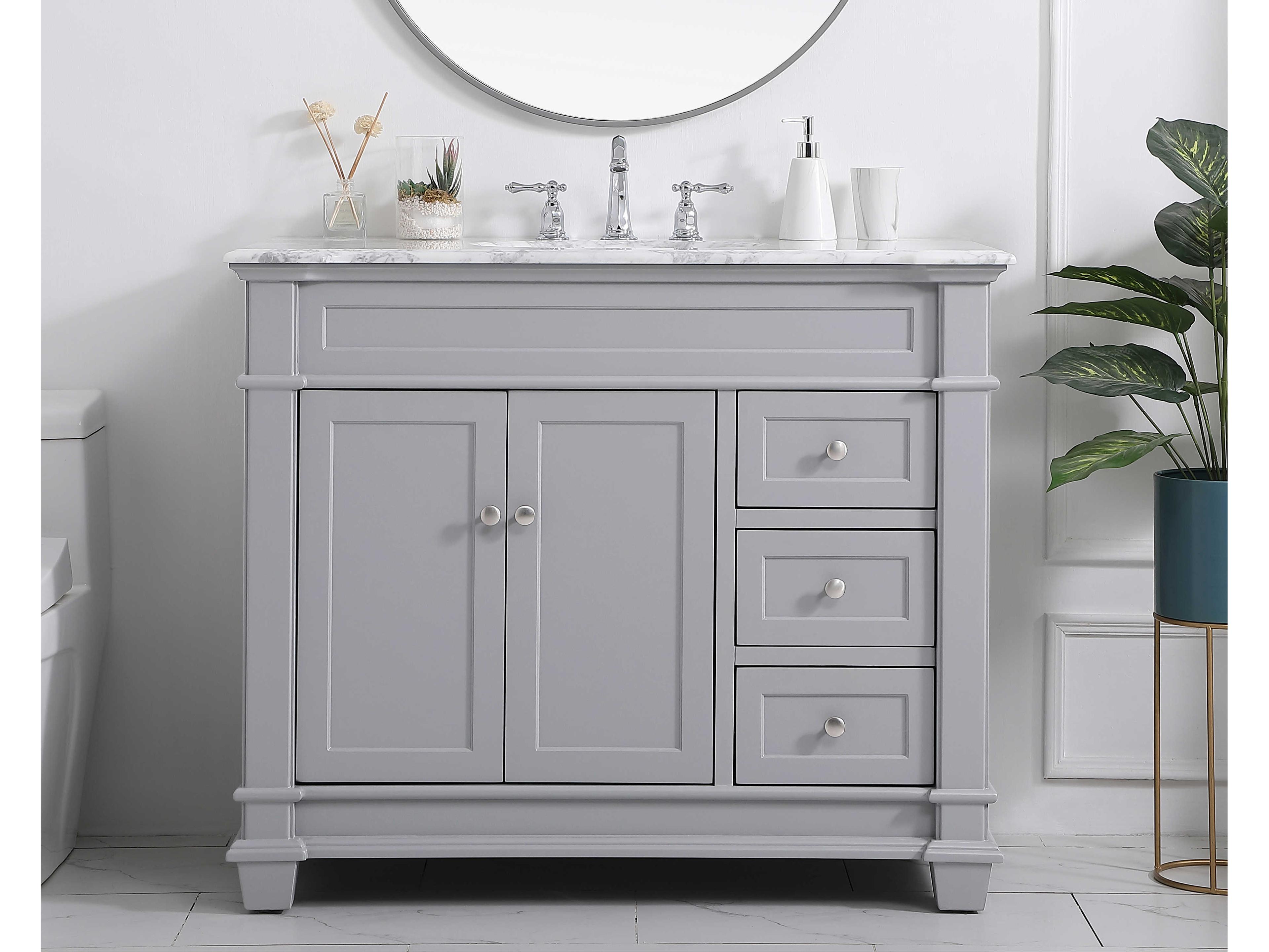 Elegant Lighting Wesley Grey 42" Vanity