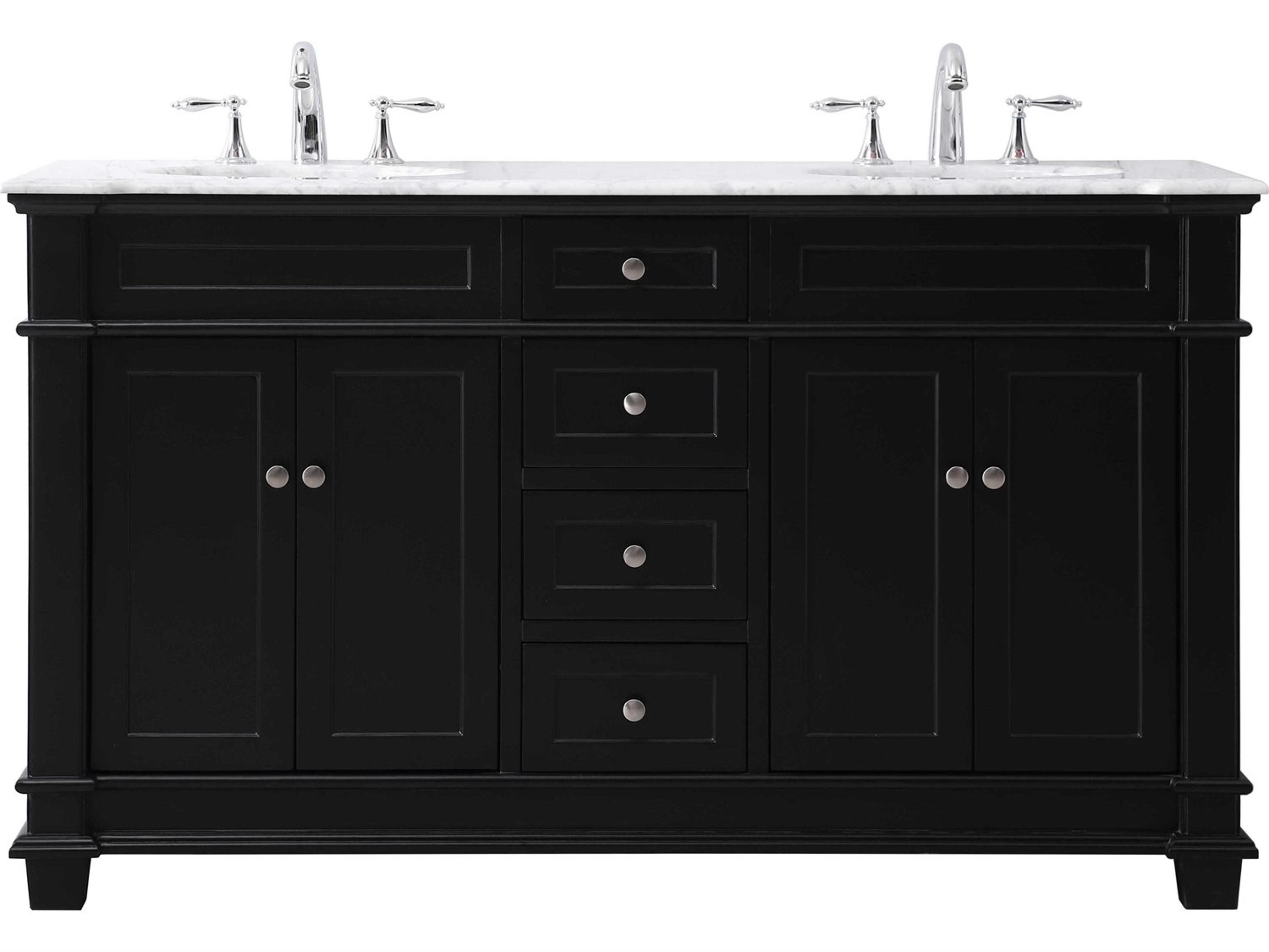 Wesley Black 60" Vanity