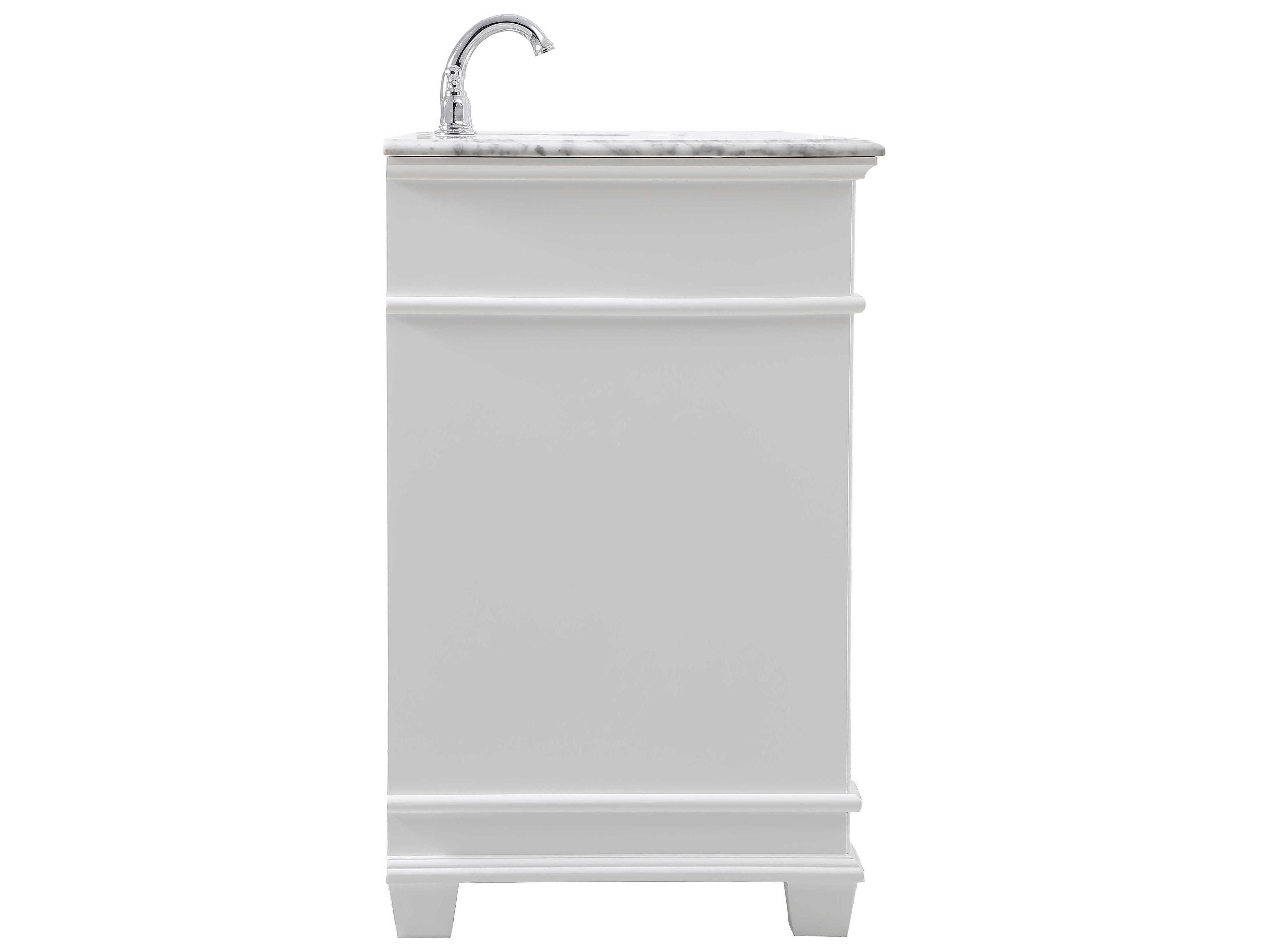 Elegant Lighting Wesley White 60" Vanity