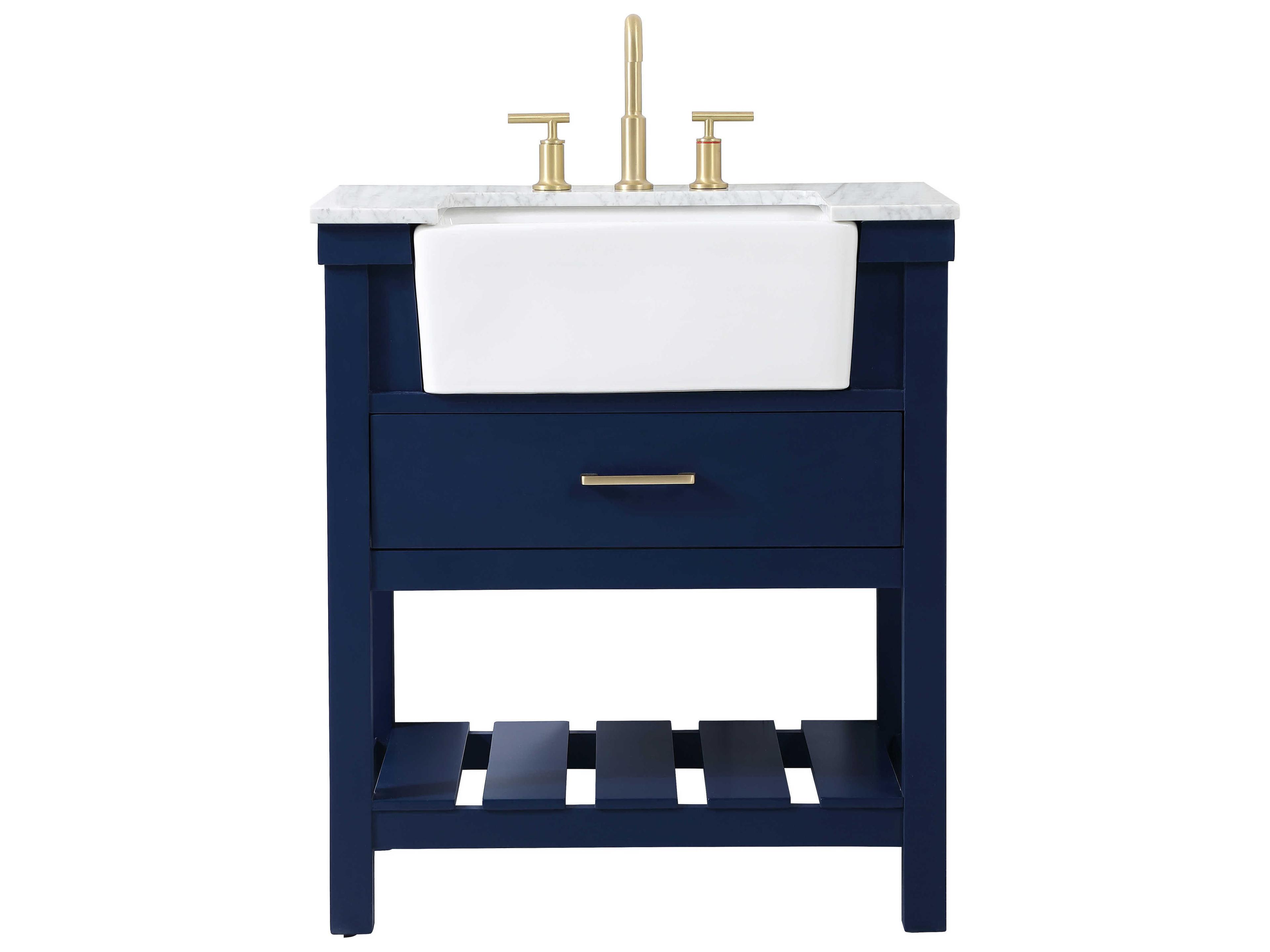Elegant Lighting Clement Blue 30" Vanity