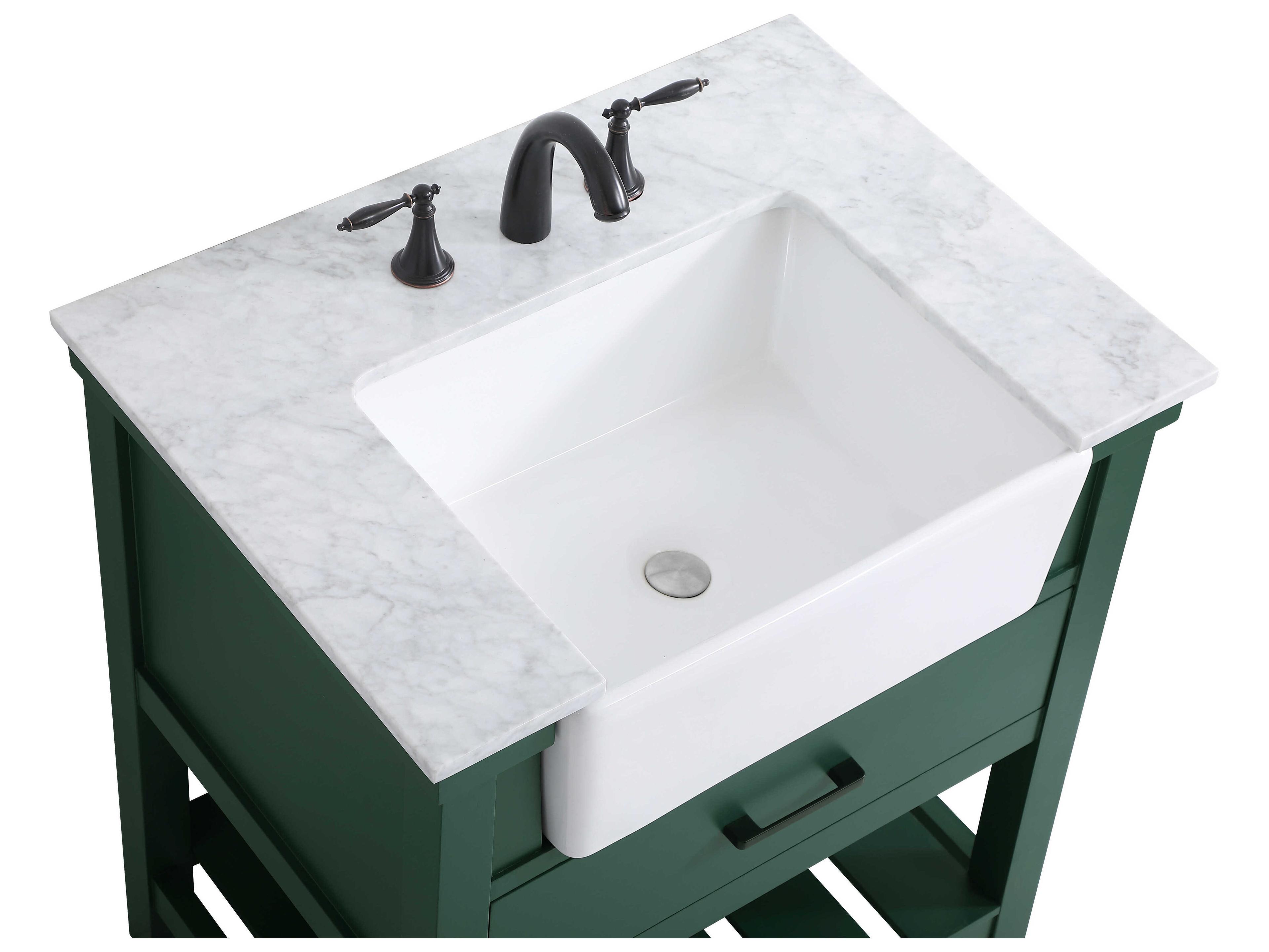 Elegant Lighting Clement Green / Black 30" Vanity