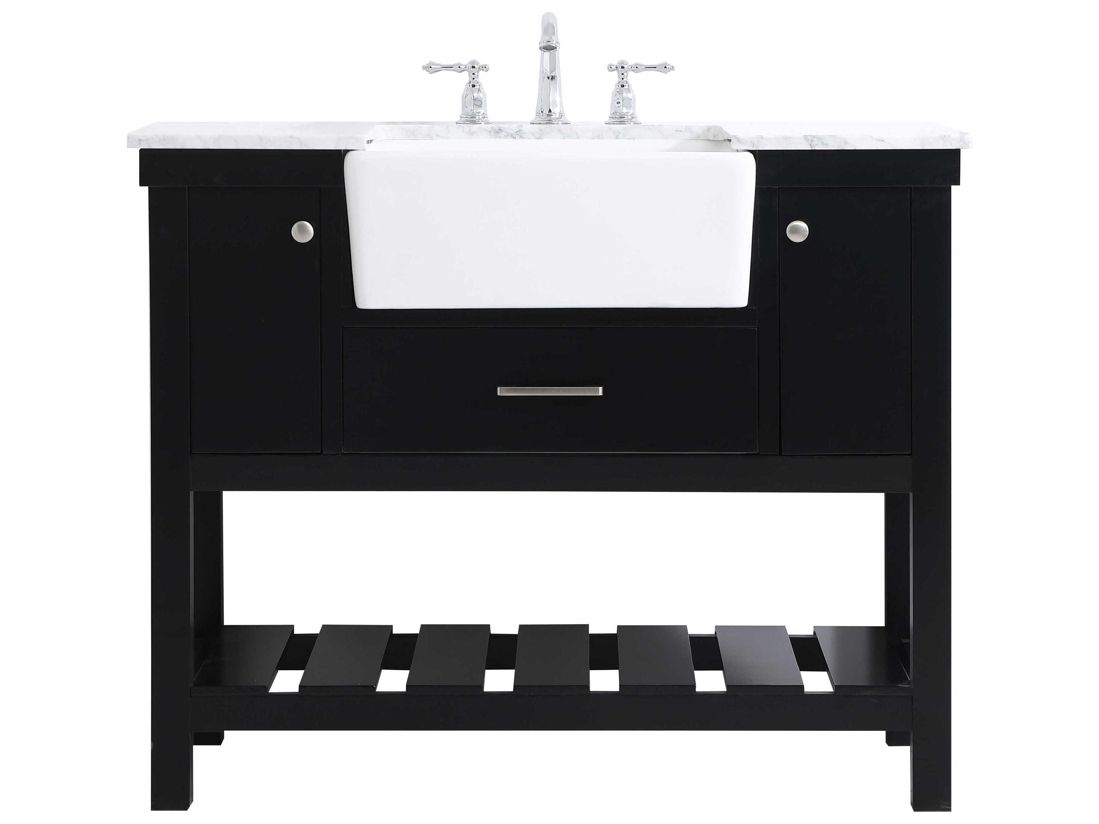 Clement Black / Brushed Nickel 42" Vanity