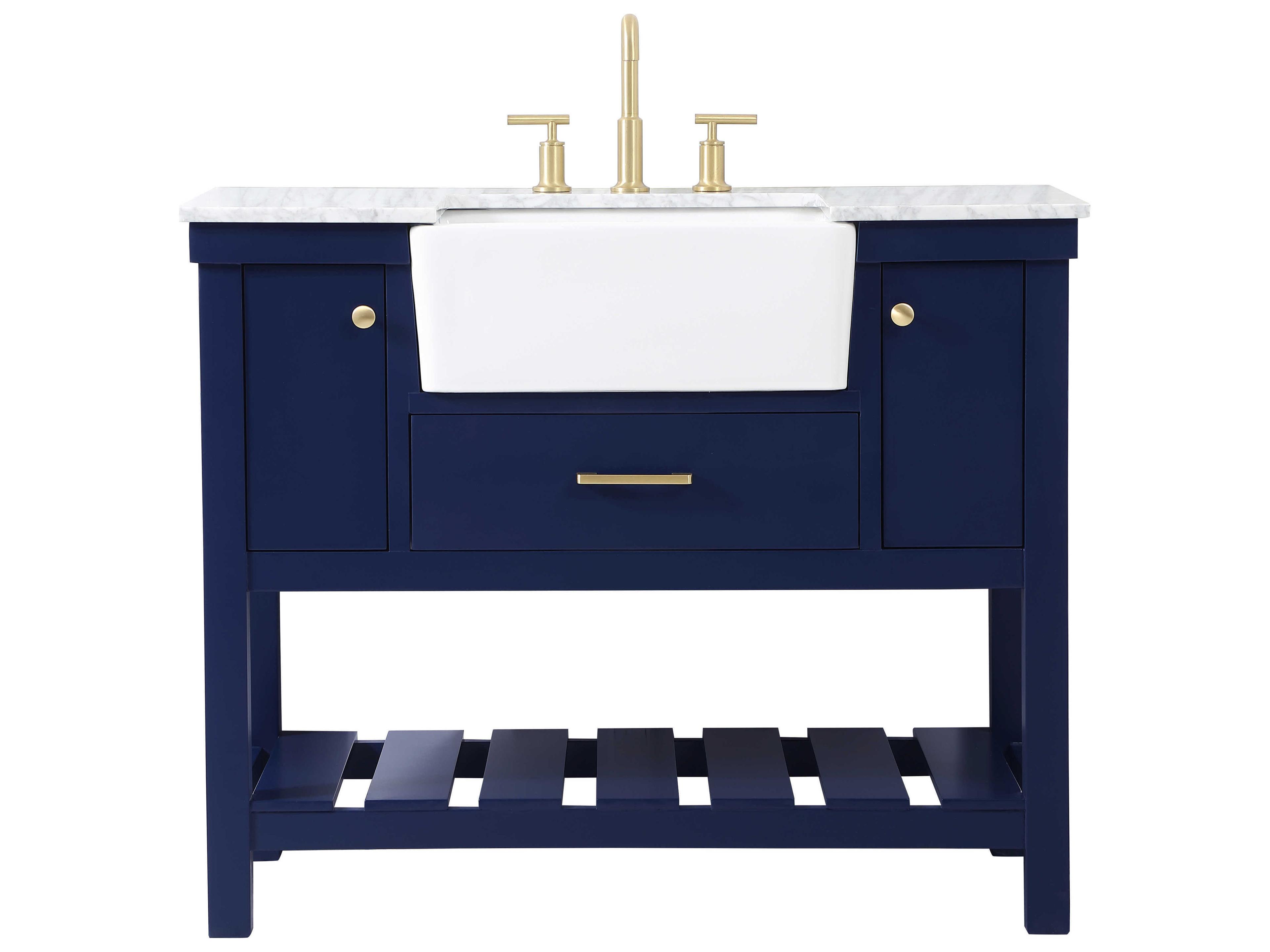 Elegant Lighting Clement Blue 42" Vanity