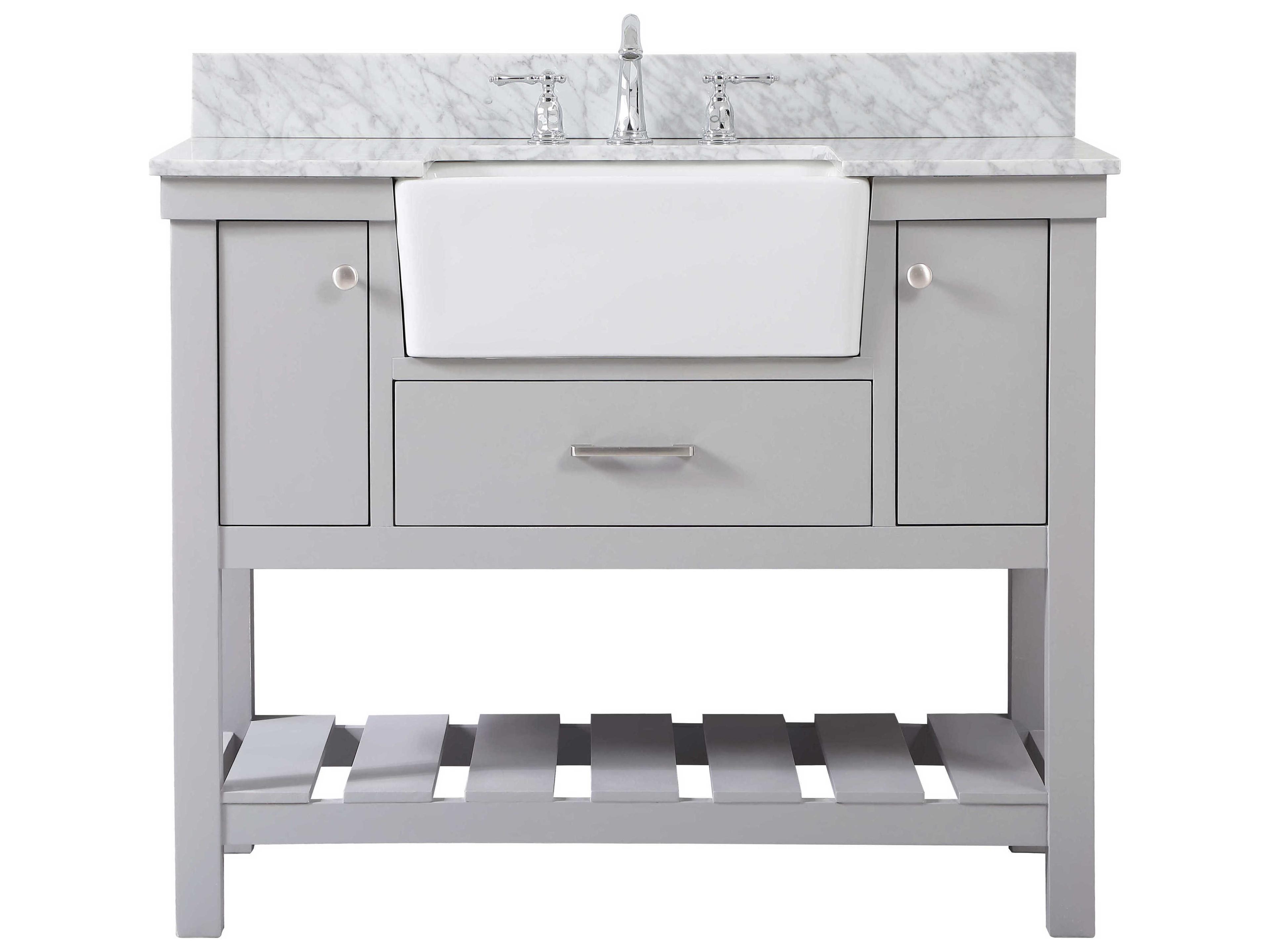 Elegant Lighting Clement Grey 42" Vanity with Backsplash