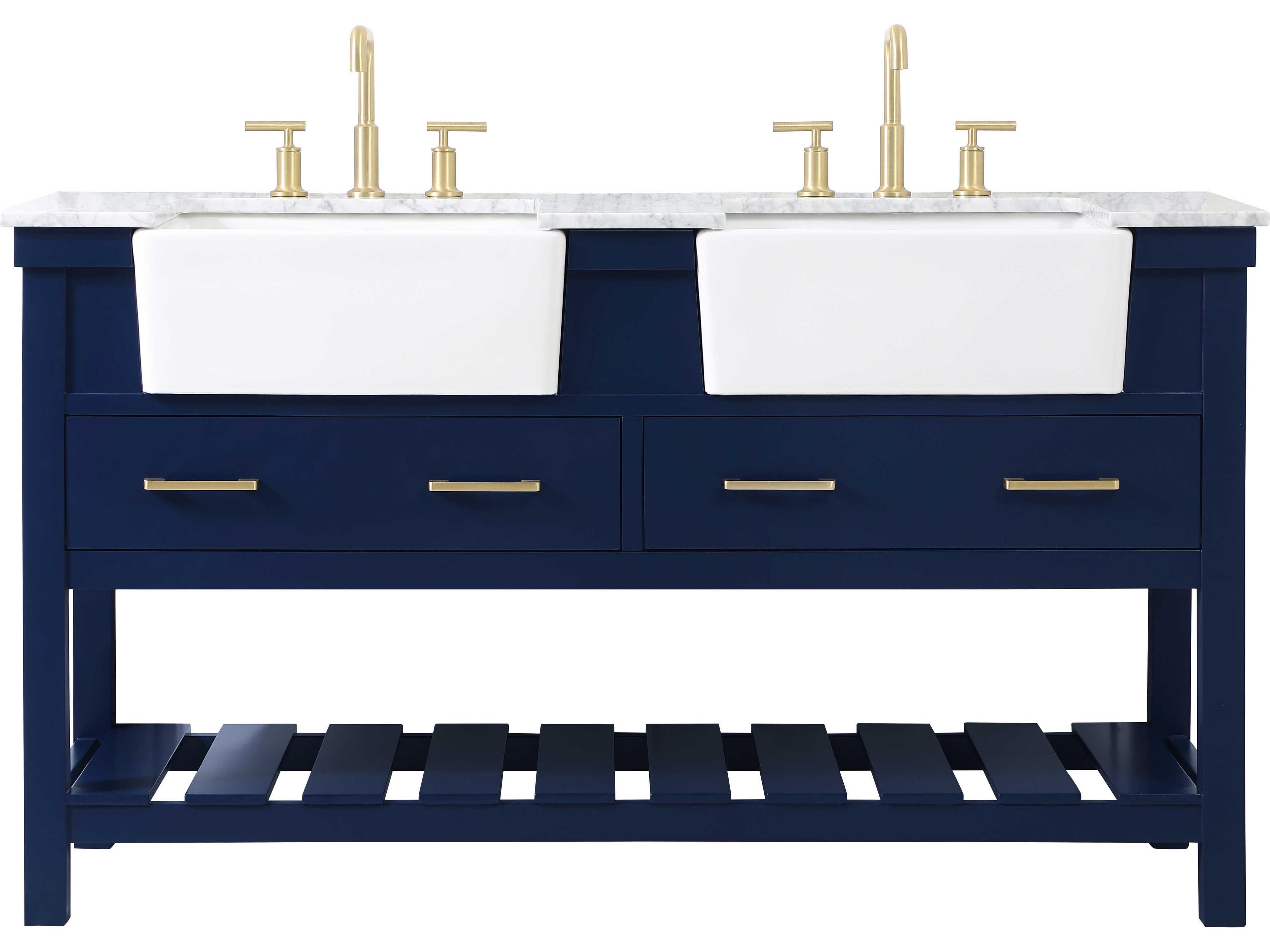 Clement Blue 60" Vanity