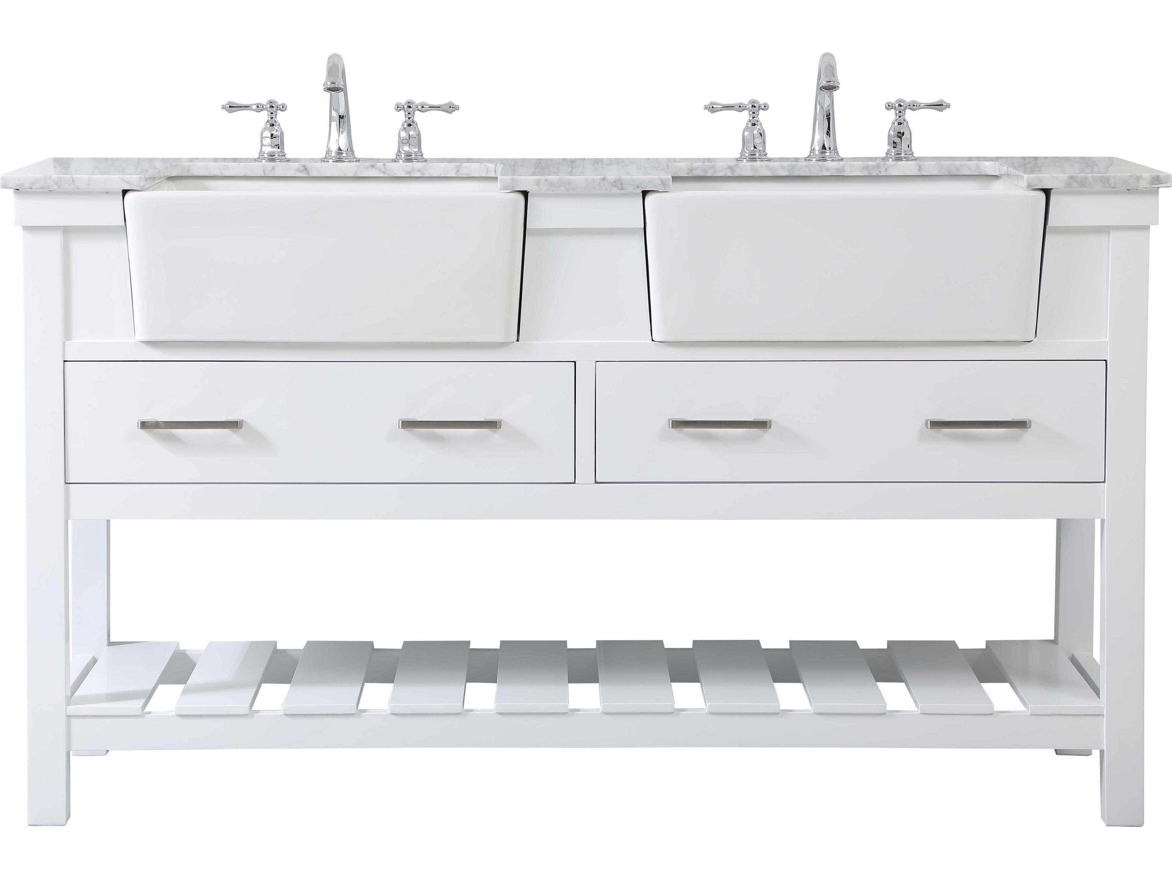 Clement White 60" Vanity