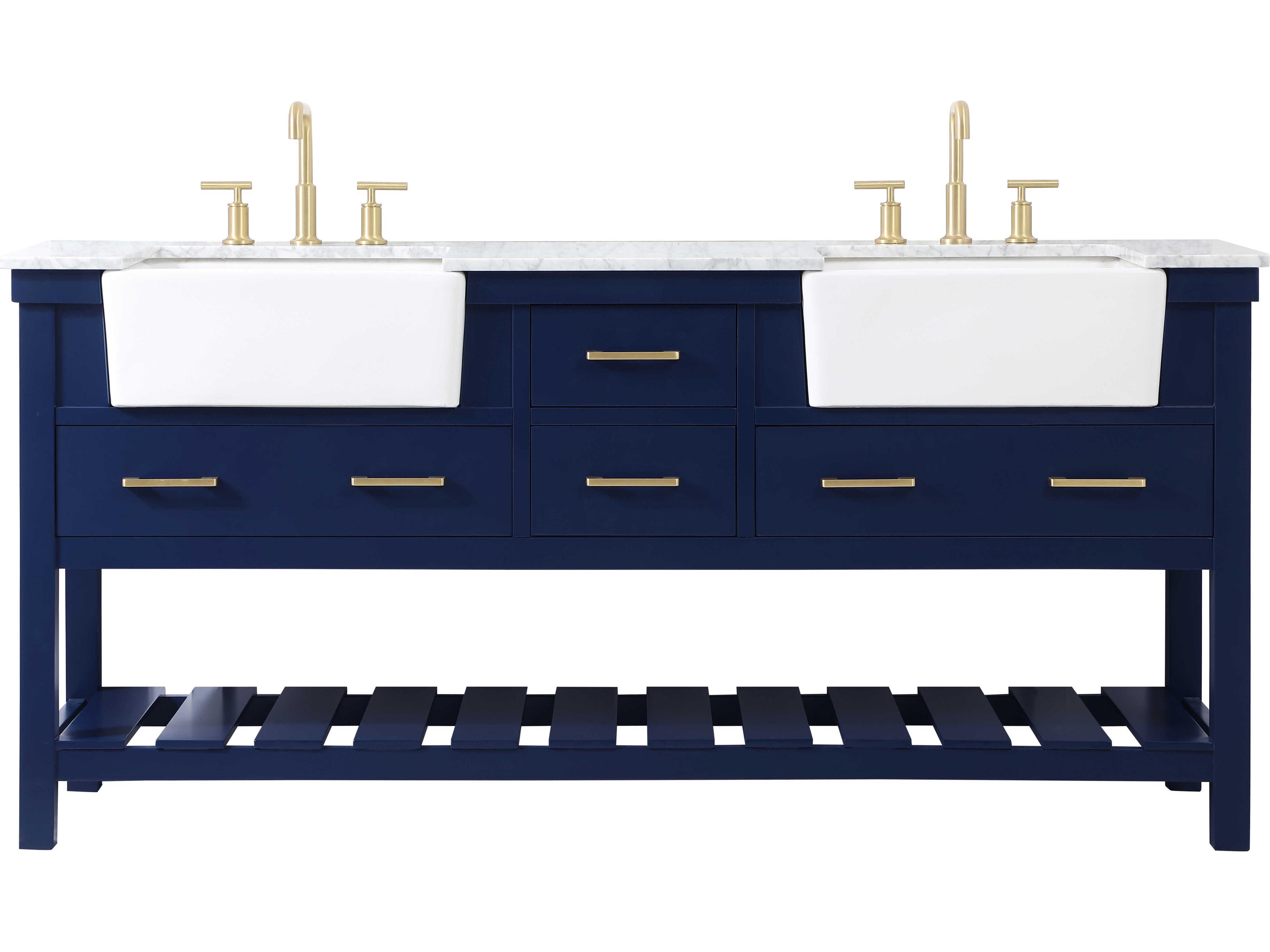 Clement Blue 72" Vanity