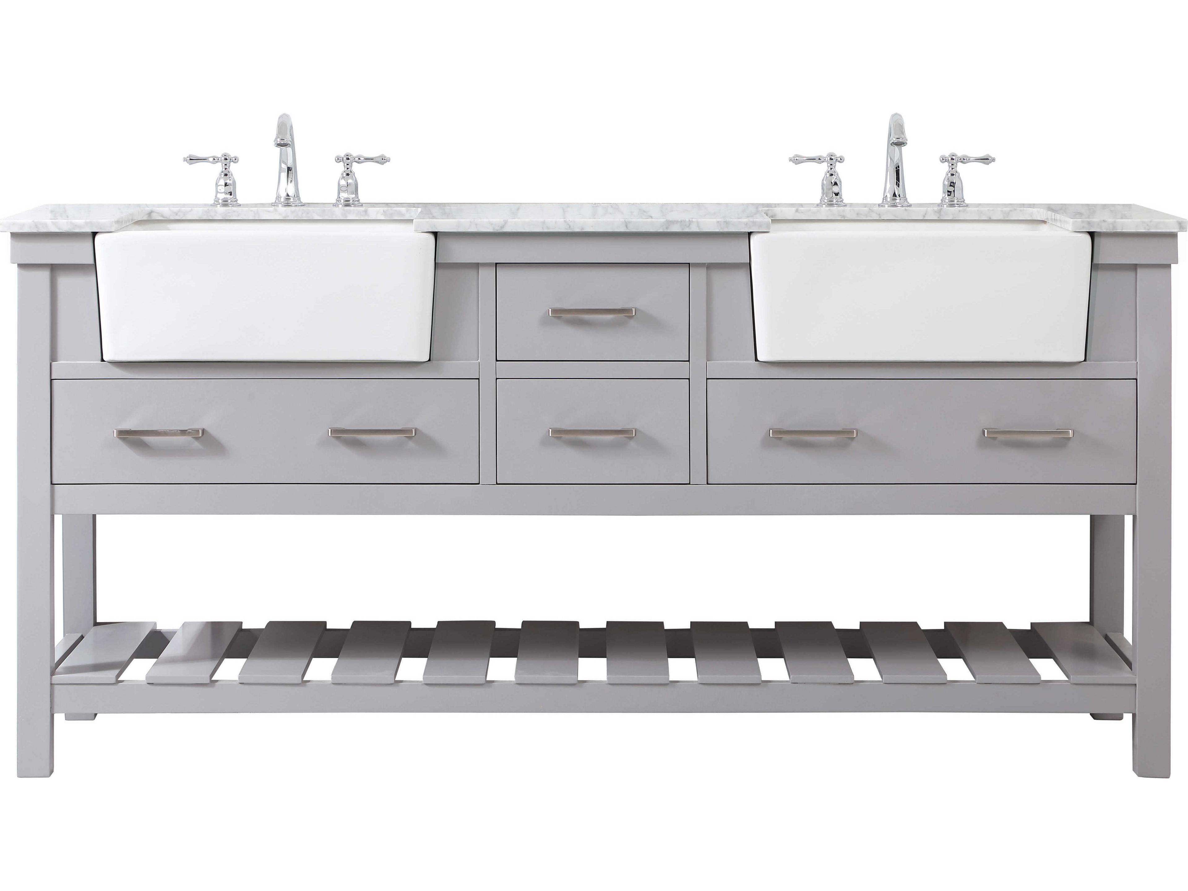 Clement Grey 72" Vanity