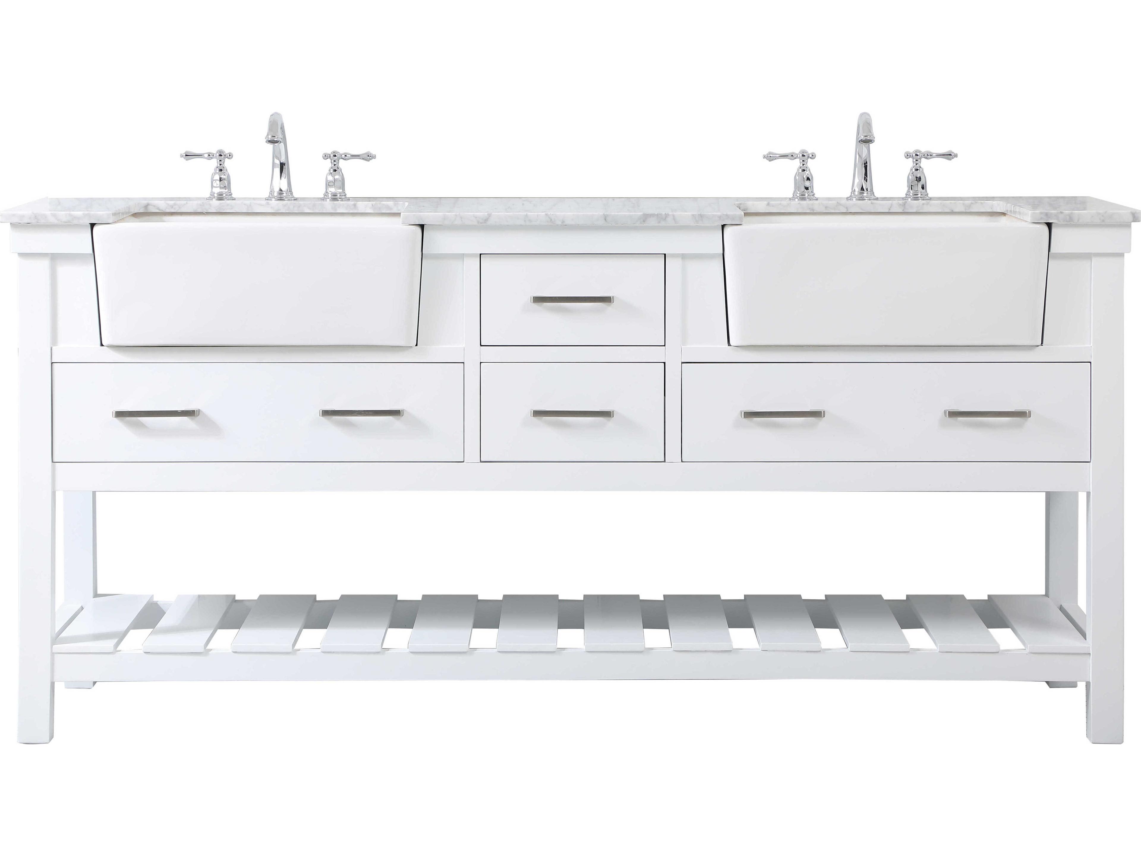 Clement White 72" Vanity