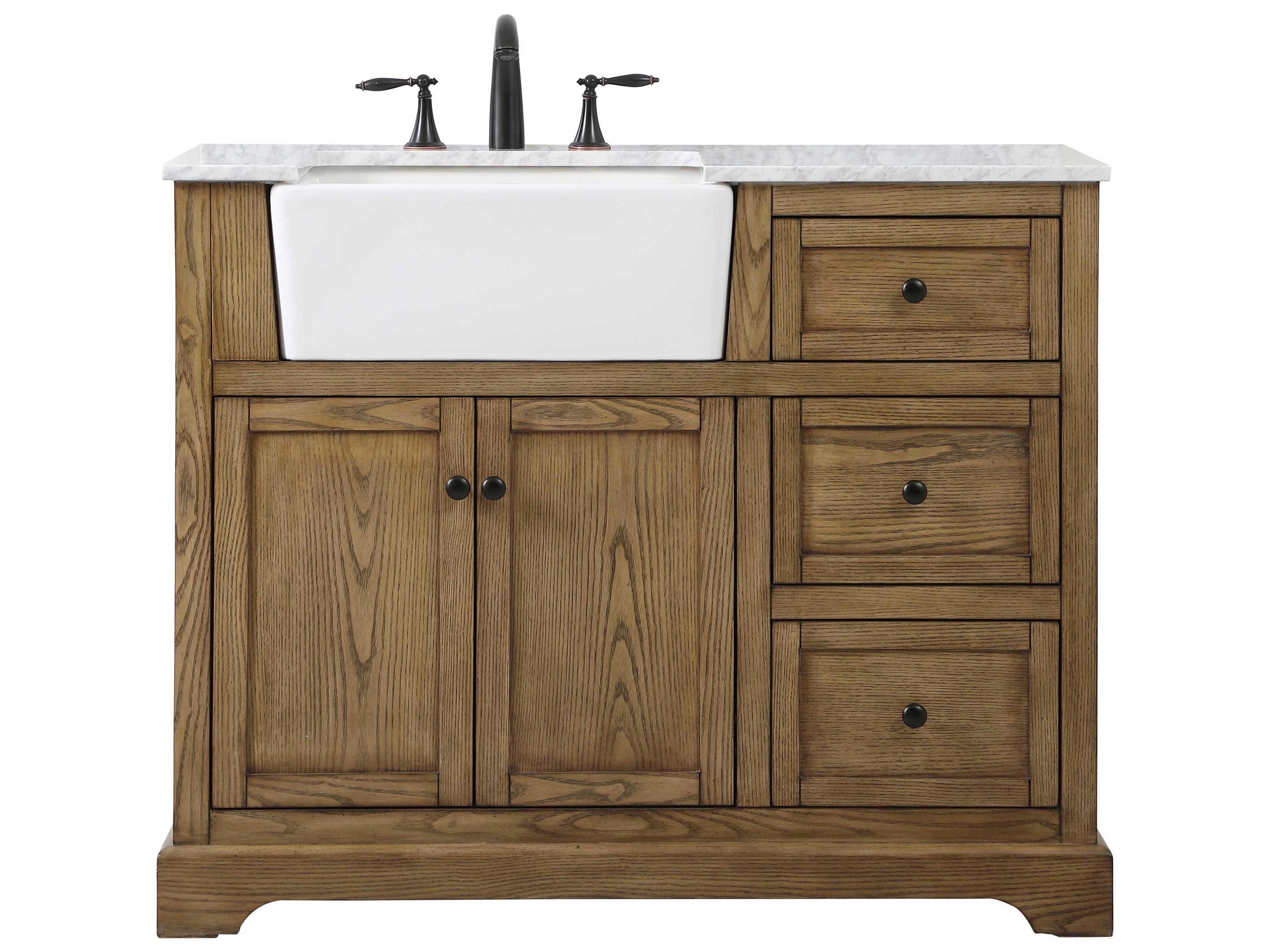 Franklin Bathroom Vanity Driftwood Farmhouse Style