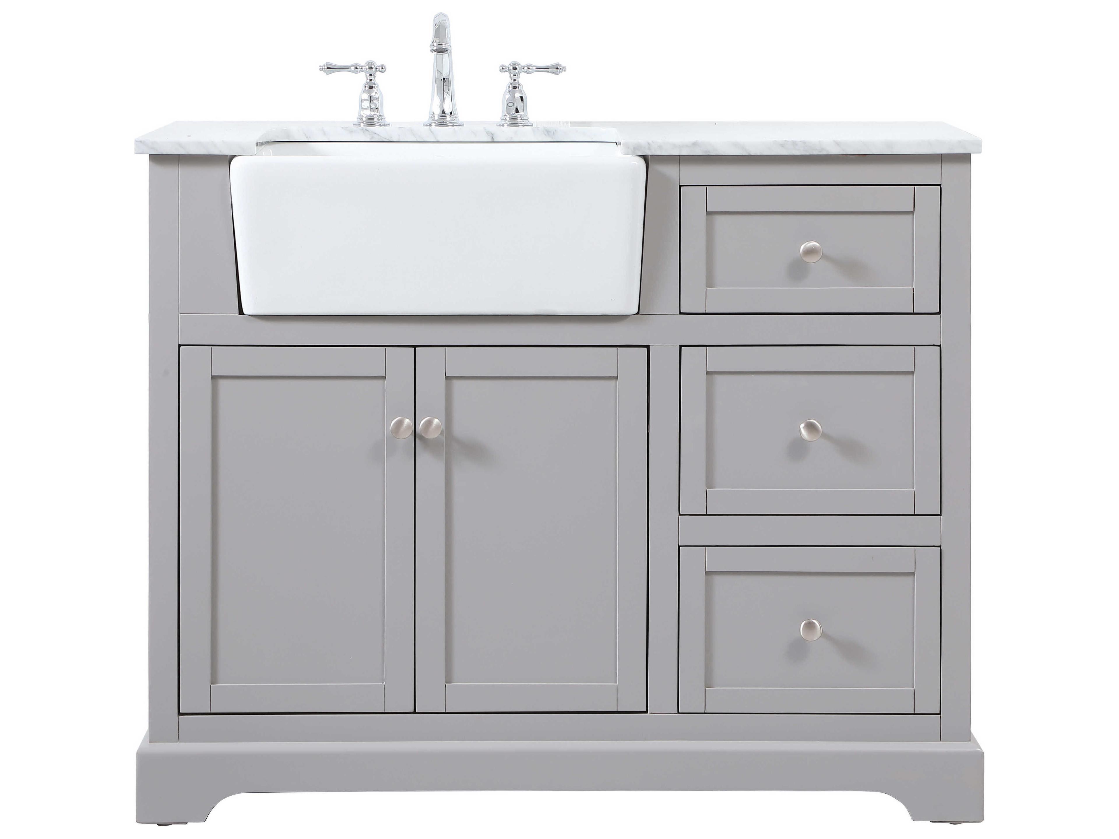 Elegant Lighting Franklin Grey 42" Vanity