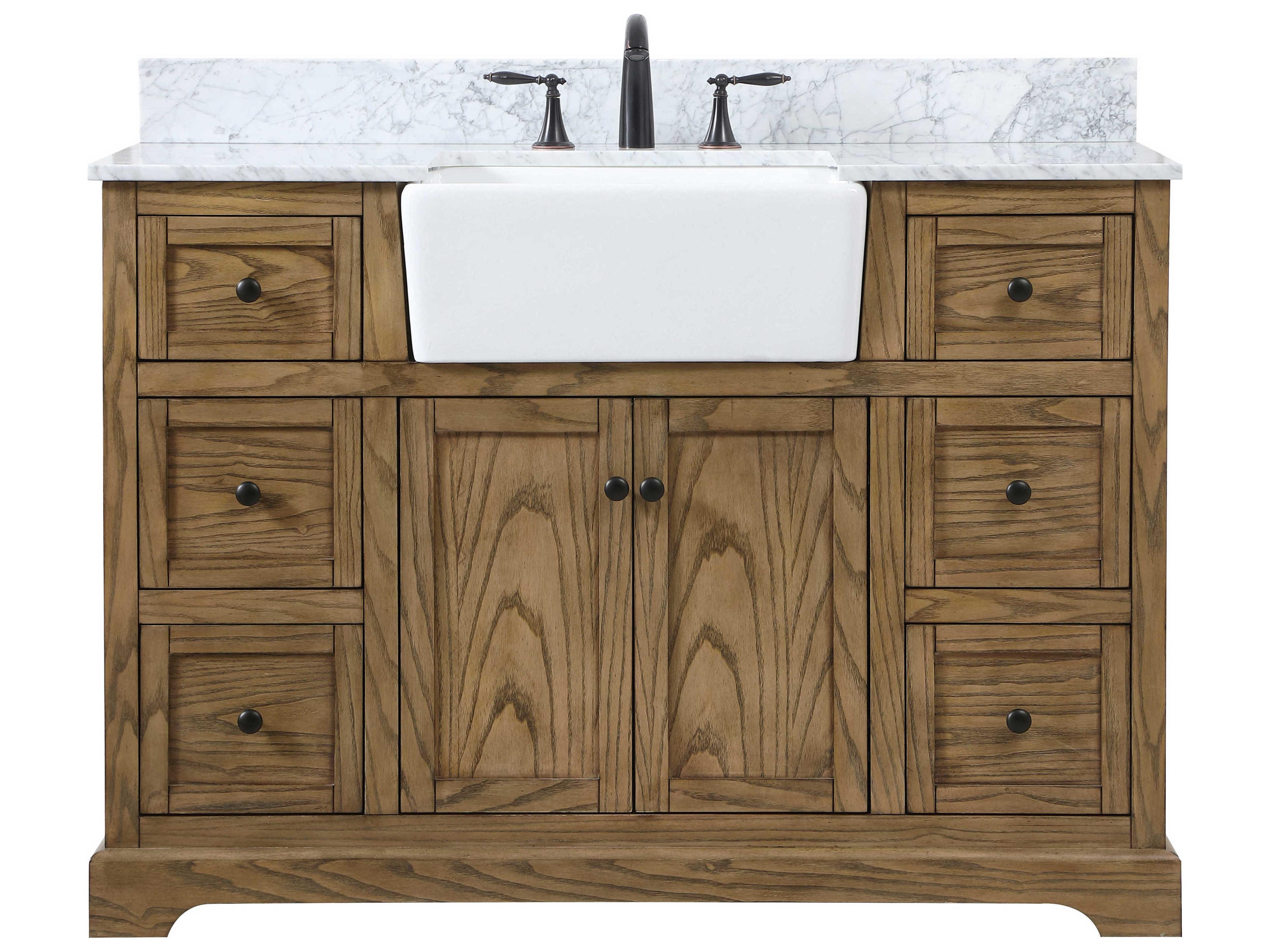 Franklin Driftwood 48" Vanity with Backsplash