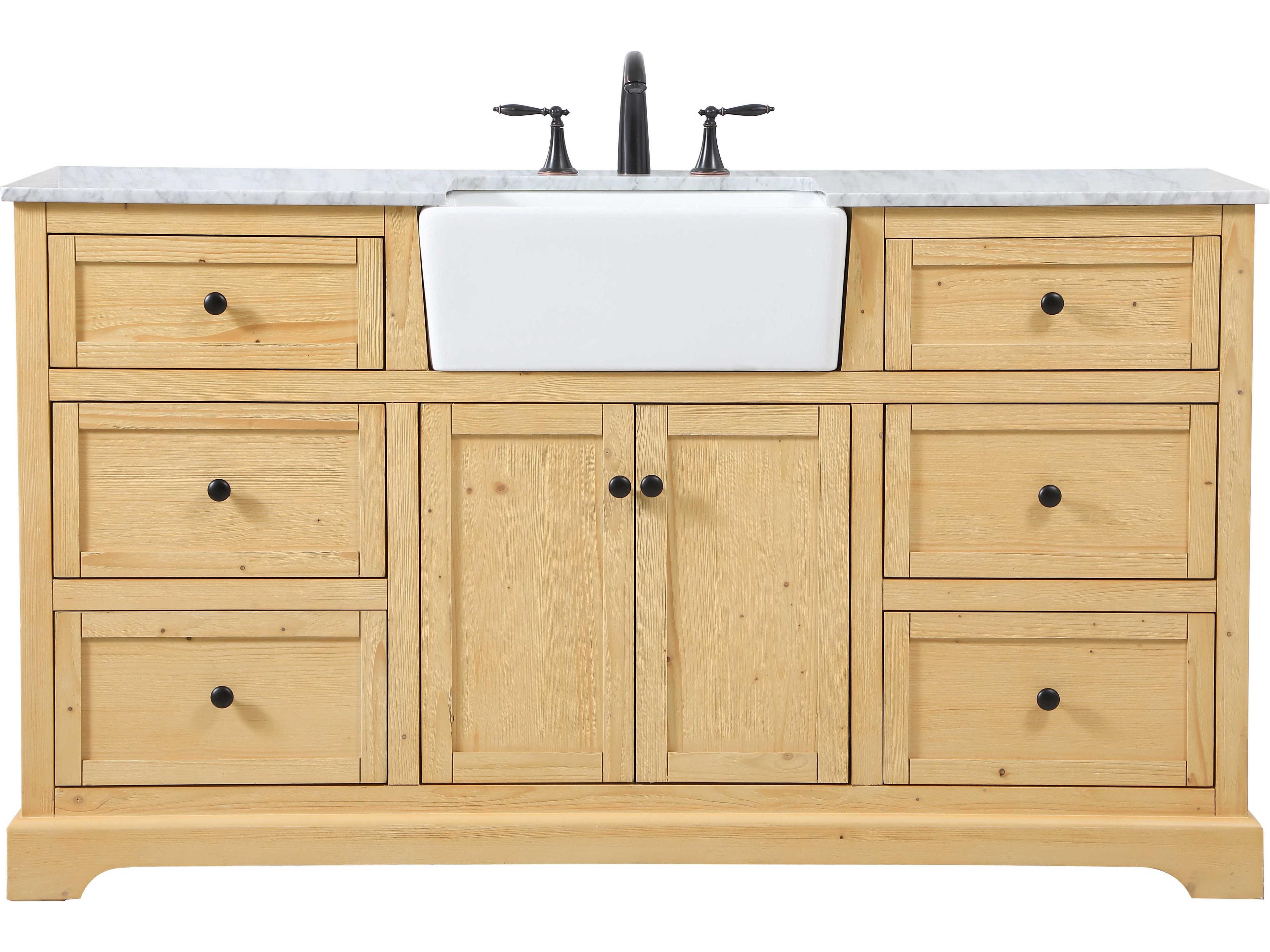 Franklin Natural Wood 60" Vanity