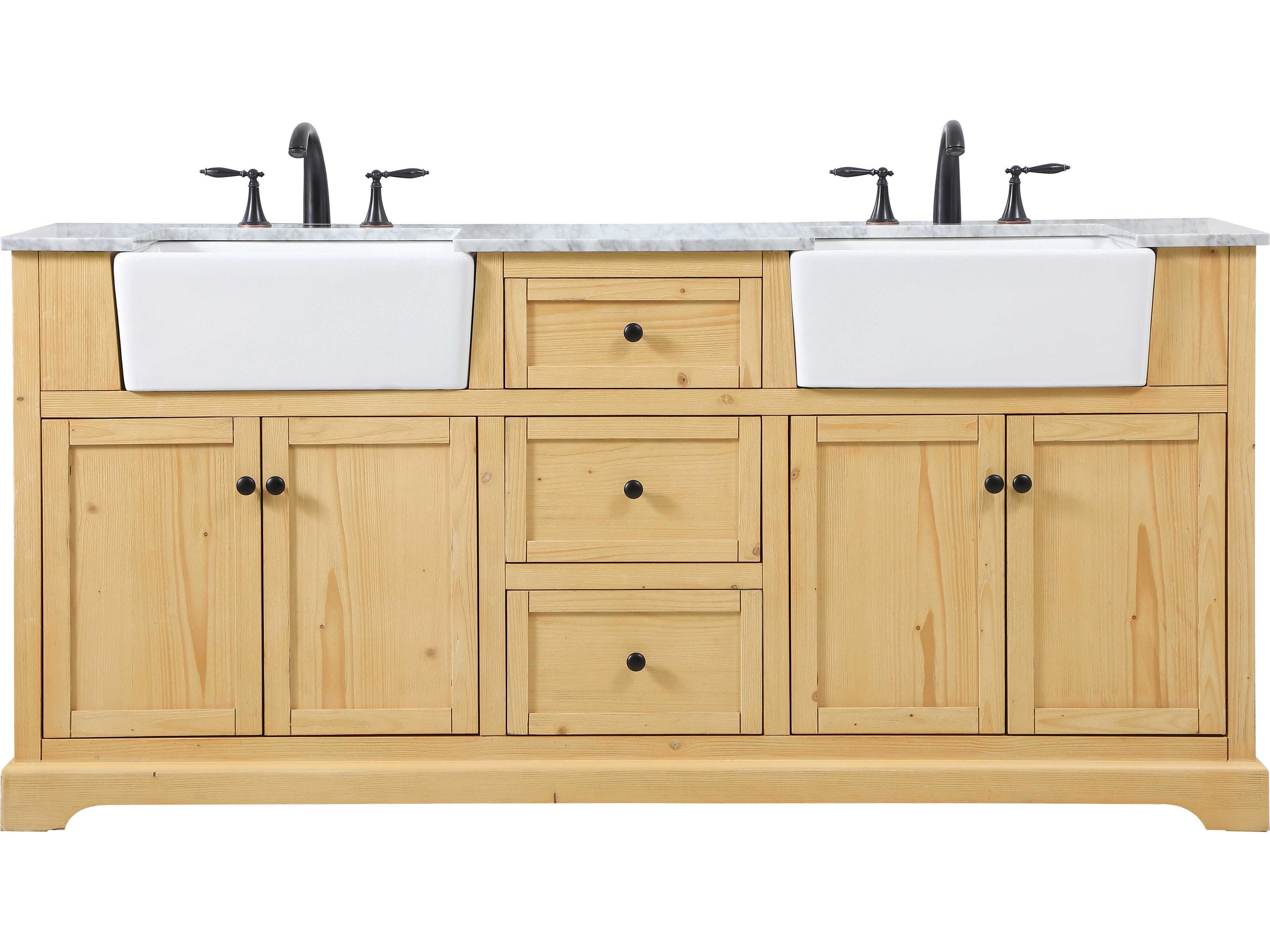 Franklin Natural Wood 72" Vanity