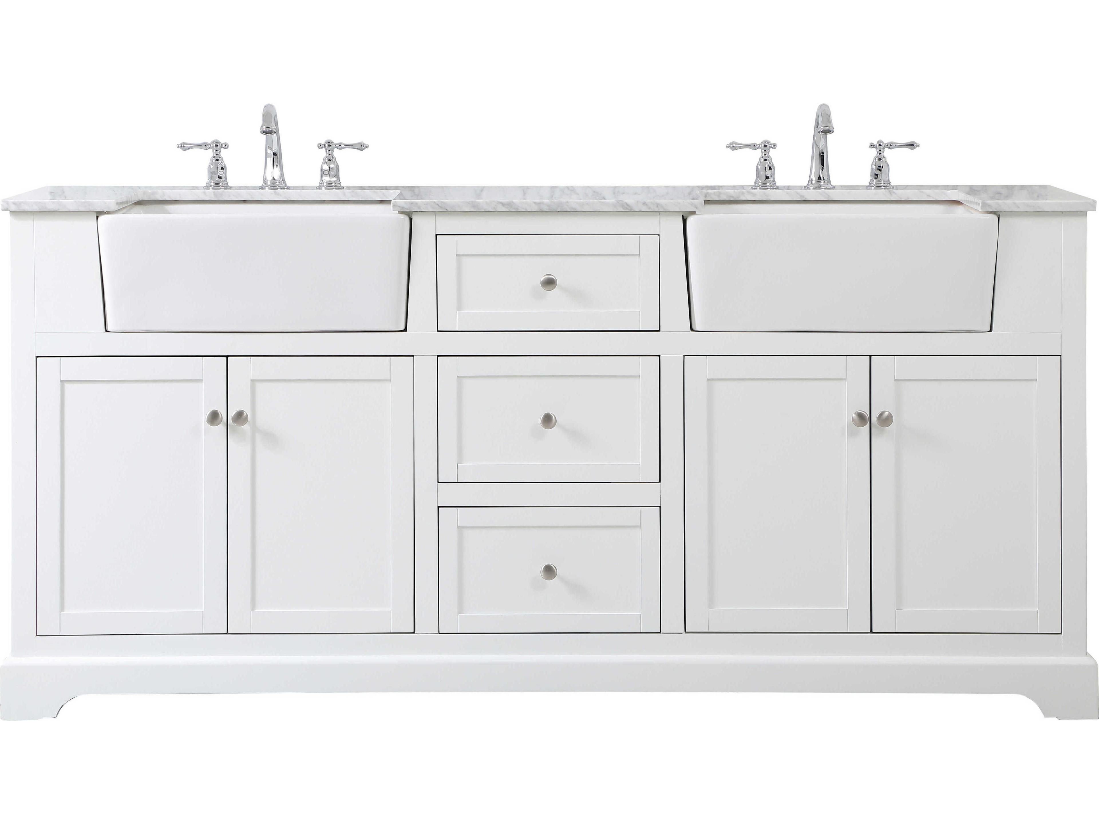 Franklin White 72" Vanity