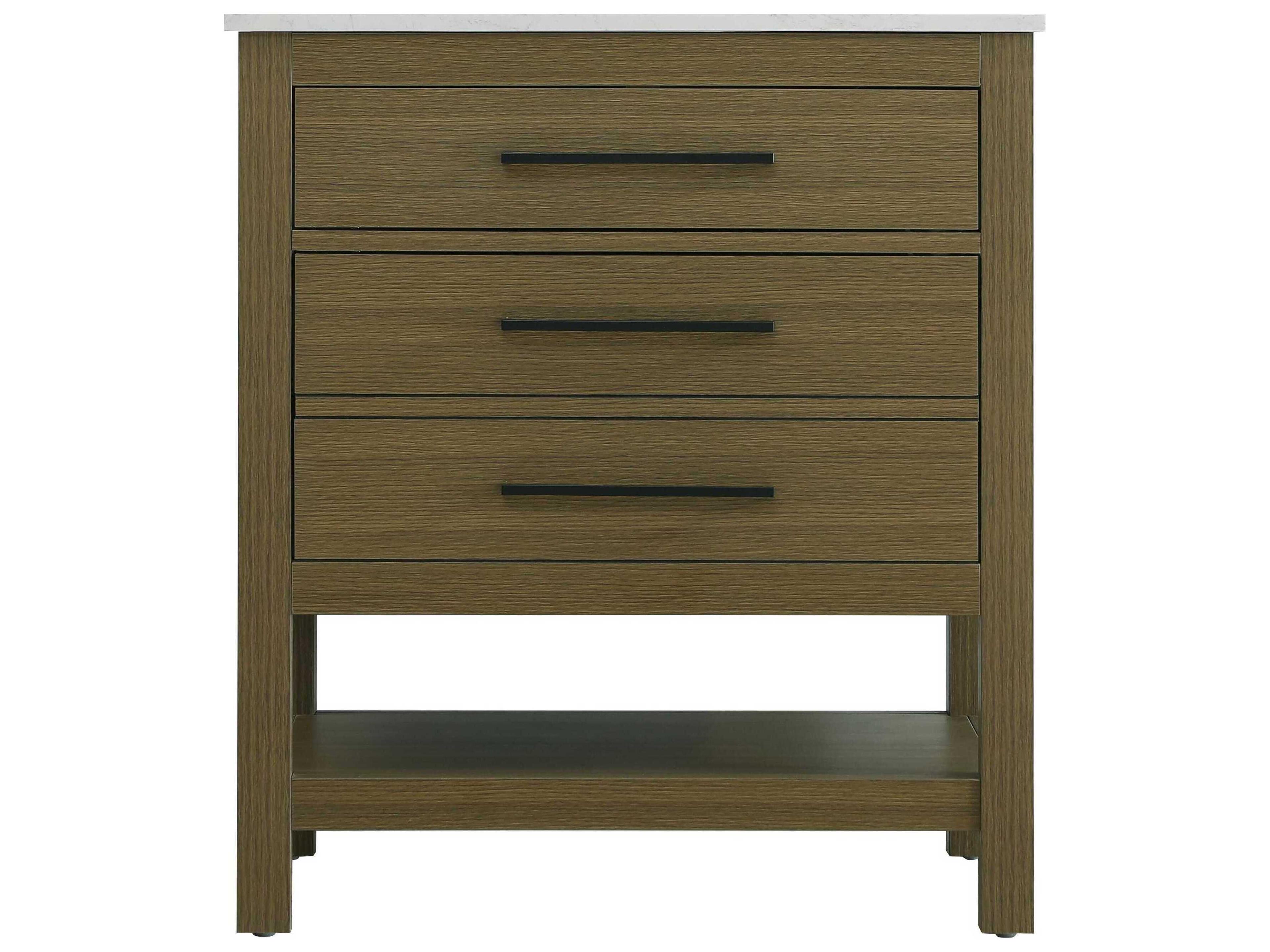 Elegant Lighting Karson Chestnut Brown Vanity