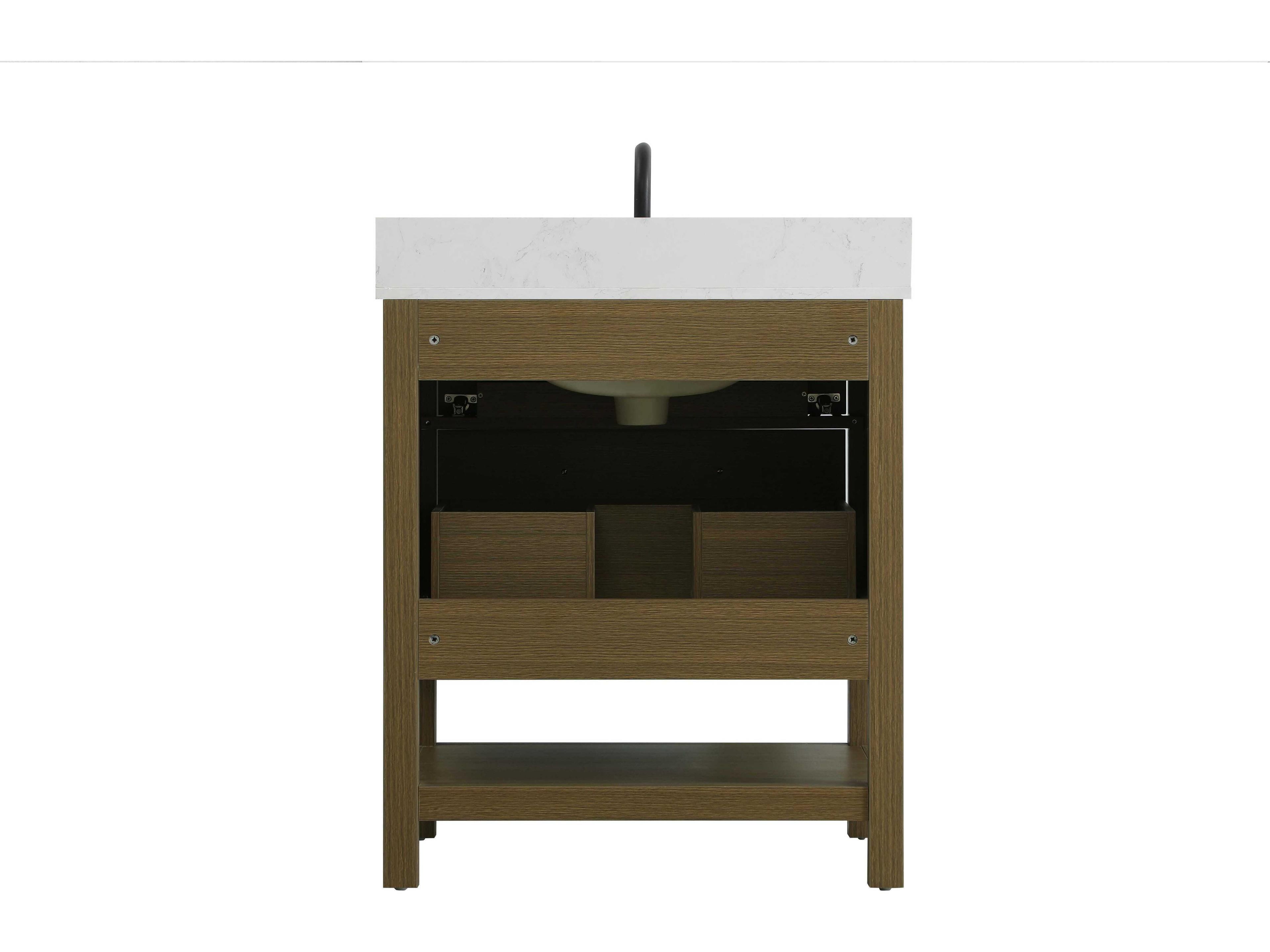 Elegant Lighting Karson Chestnut Brown Vanity