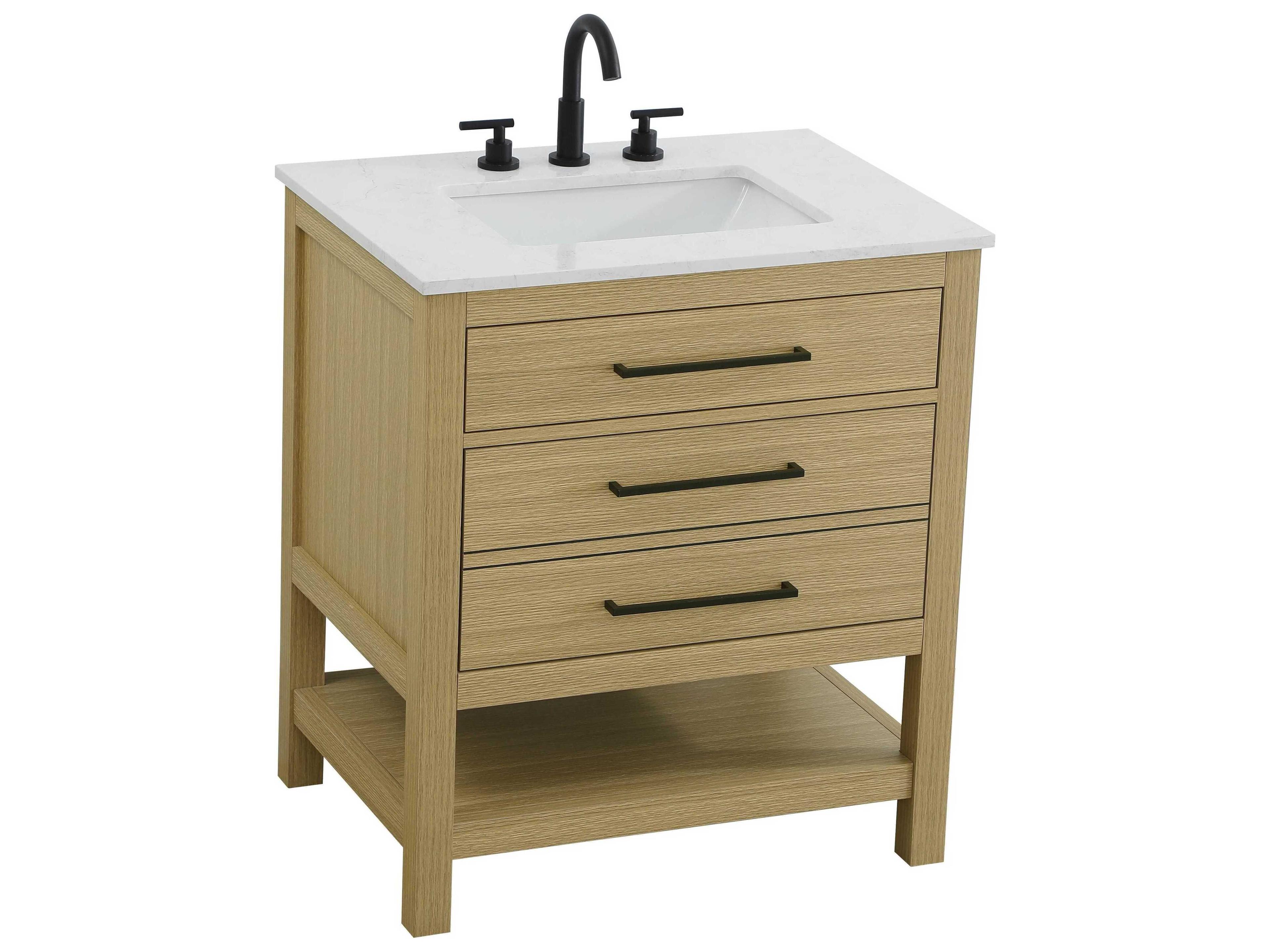 Elegant Lighting Karson Honey Brown Vanity