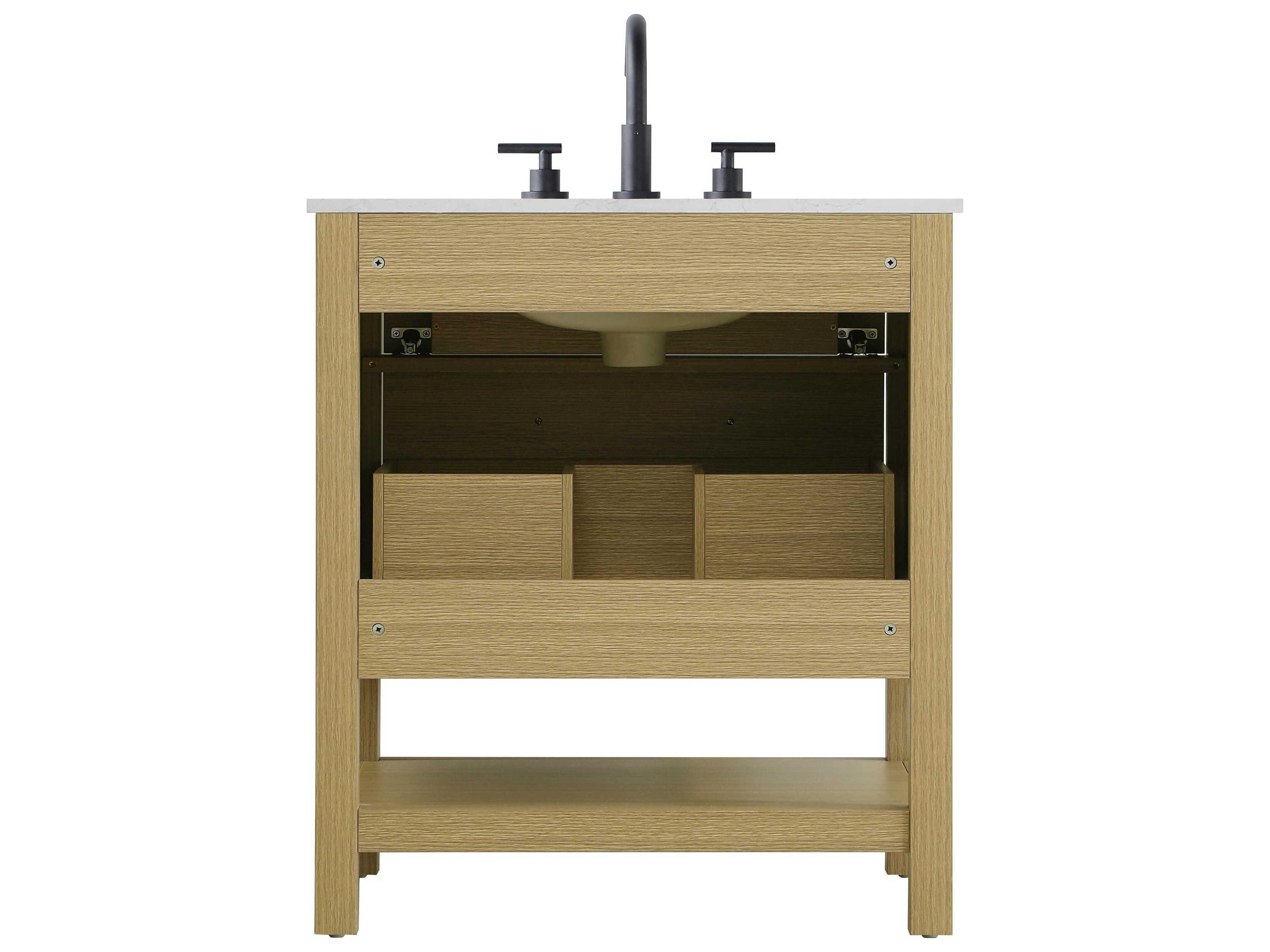 Elegant Lighting Karson Honey Brown Vanity