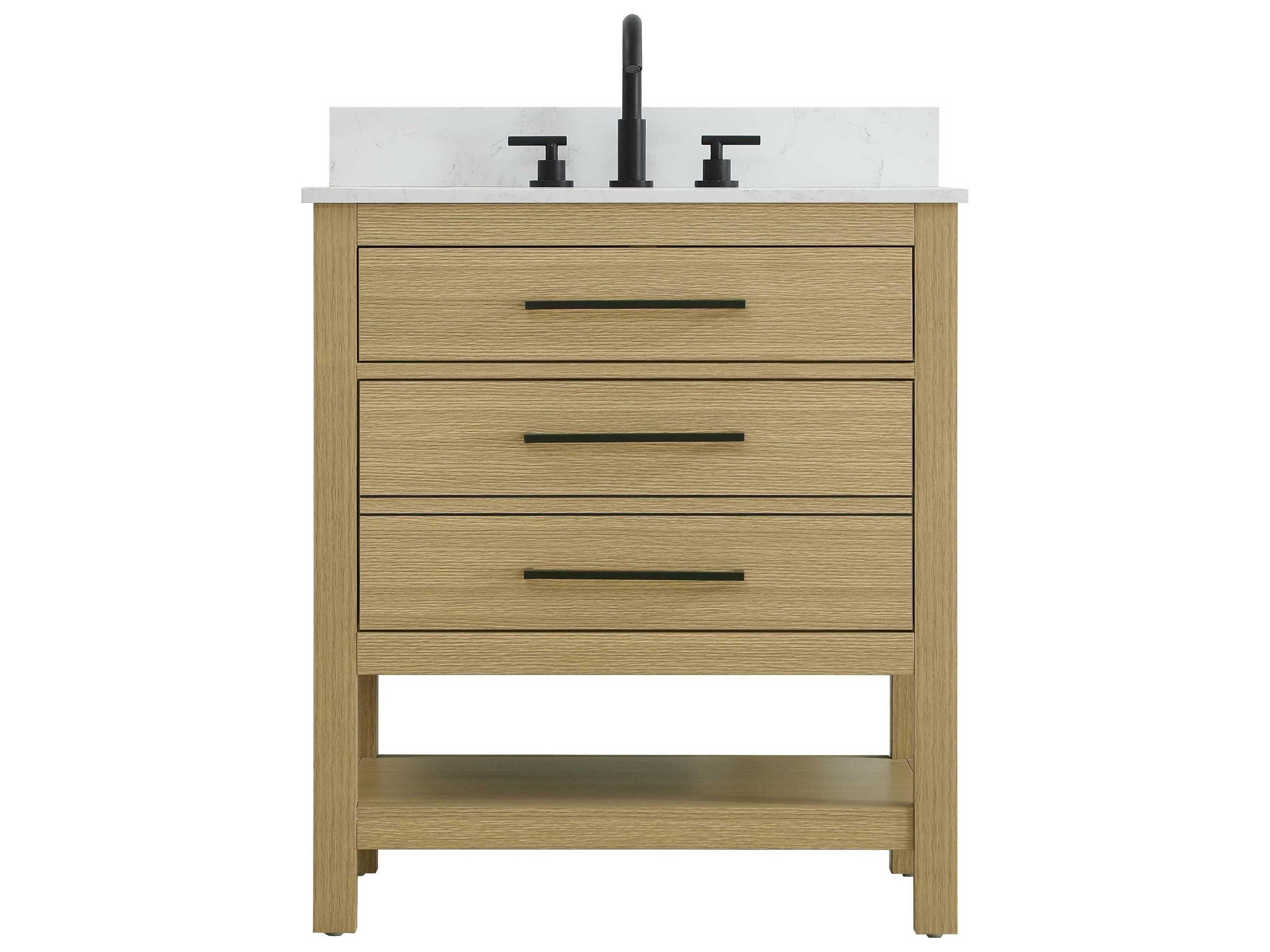 Elegant Lighting Karson Honey Brown Vanity
