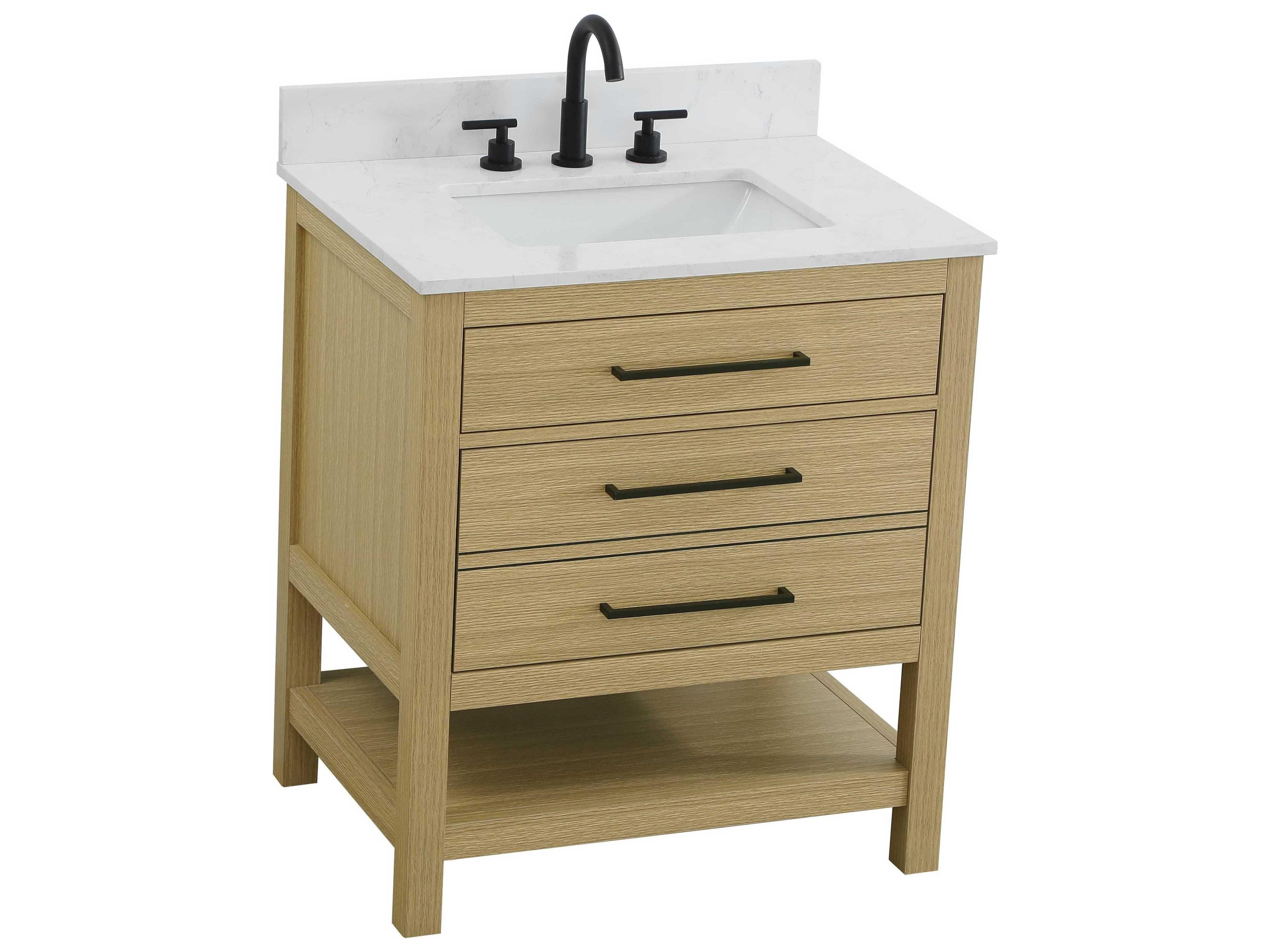 Elegant Lighting Karson Honey Brown Vanity