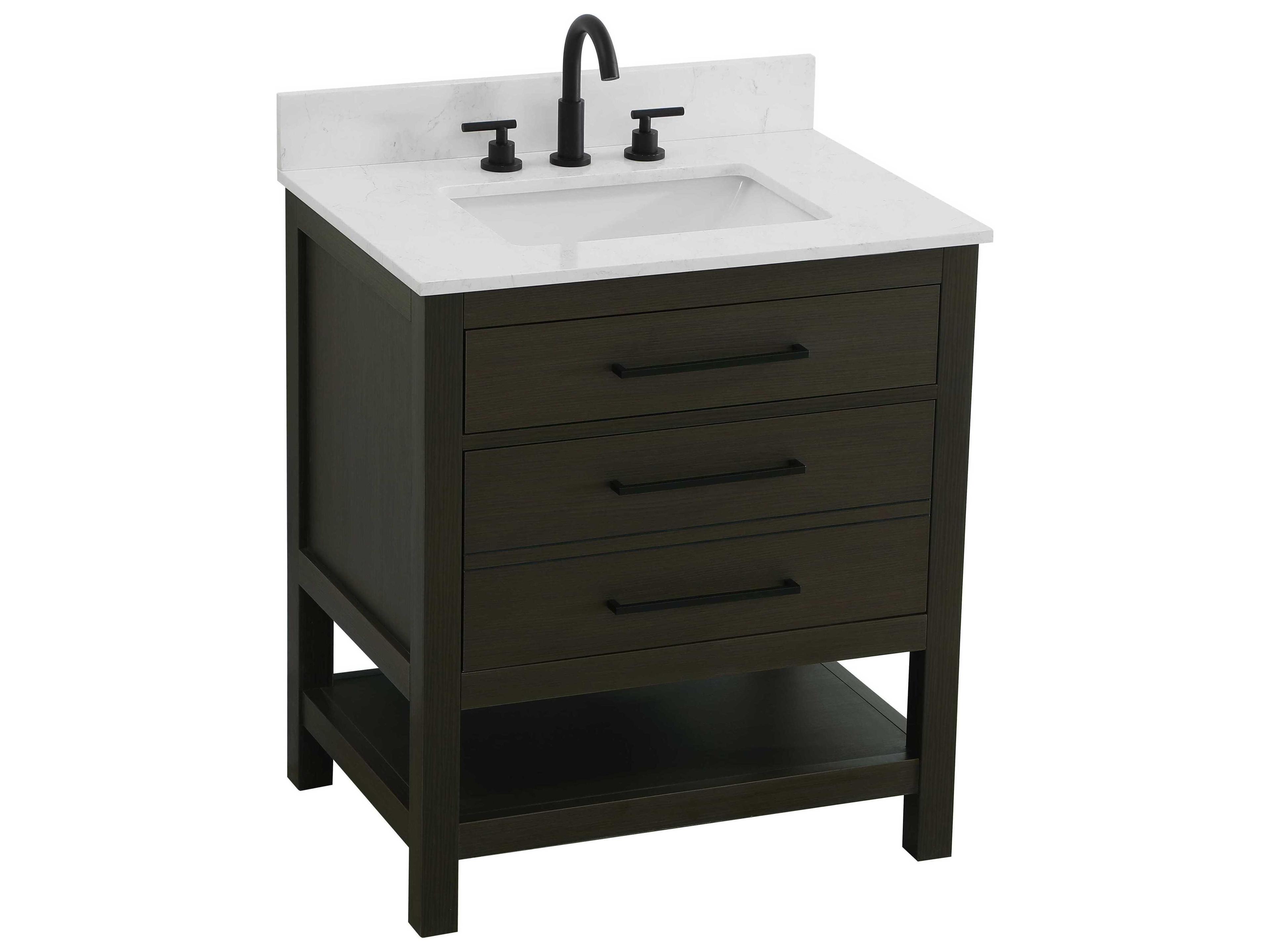 Elegant Lighting Karson Mocha Brown Vanity