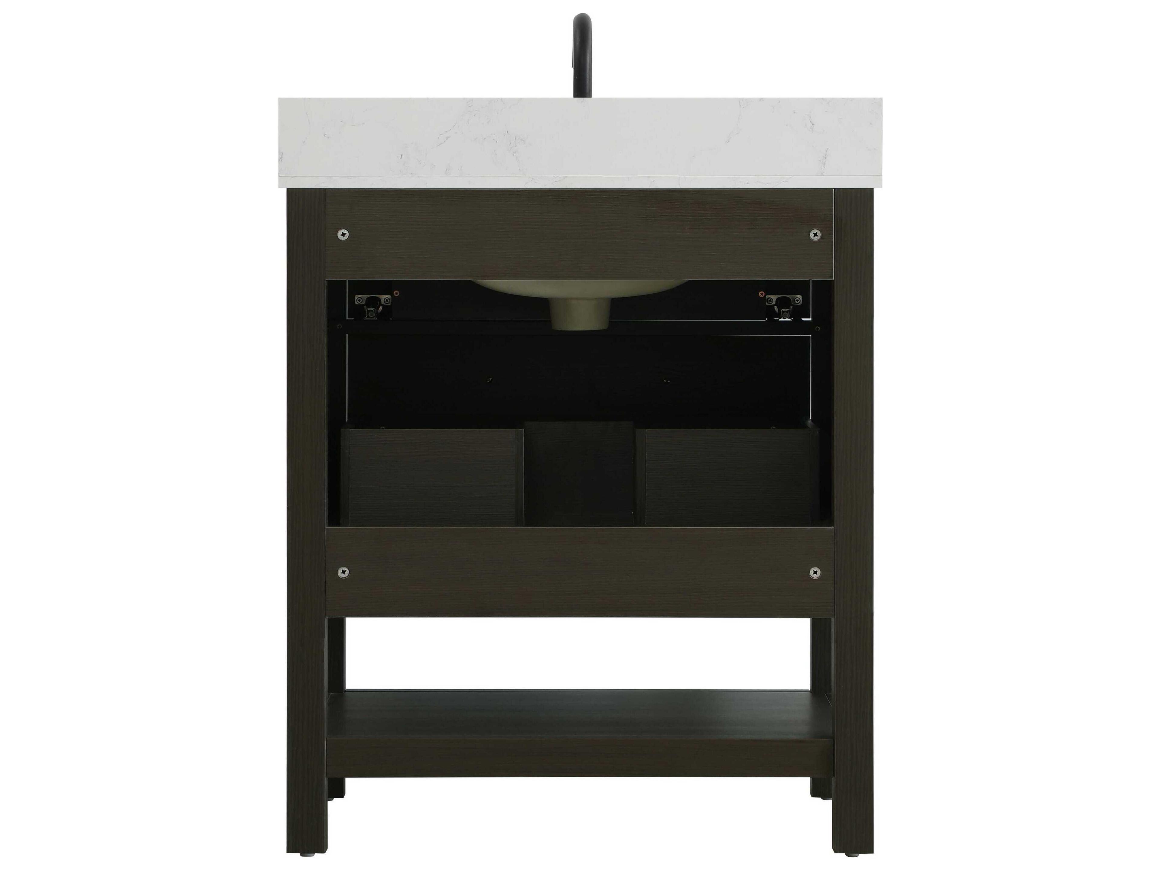 Elegant Lighting Karson Mocha Brown Vanity