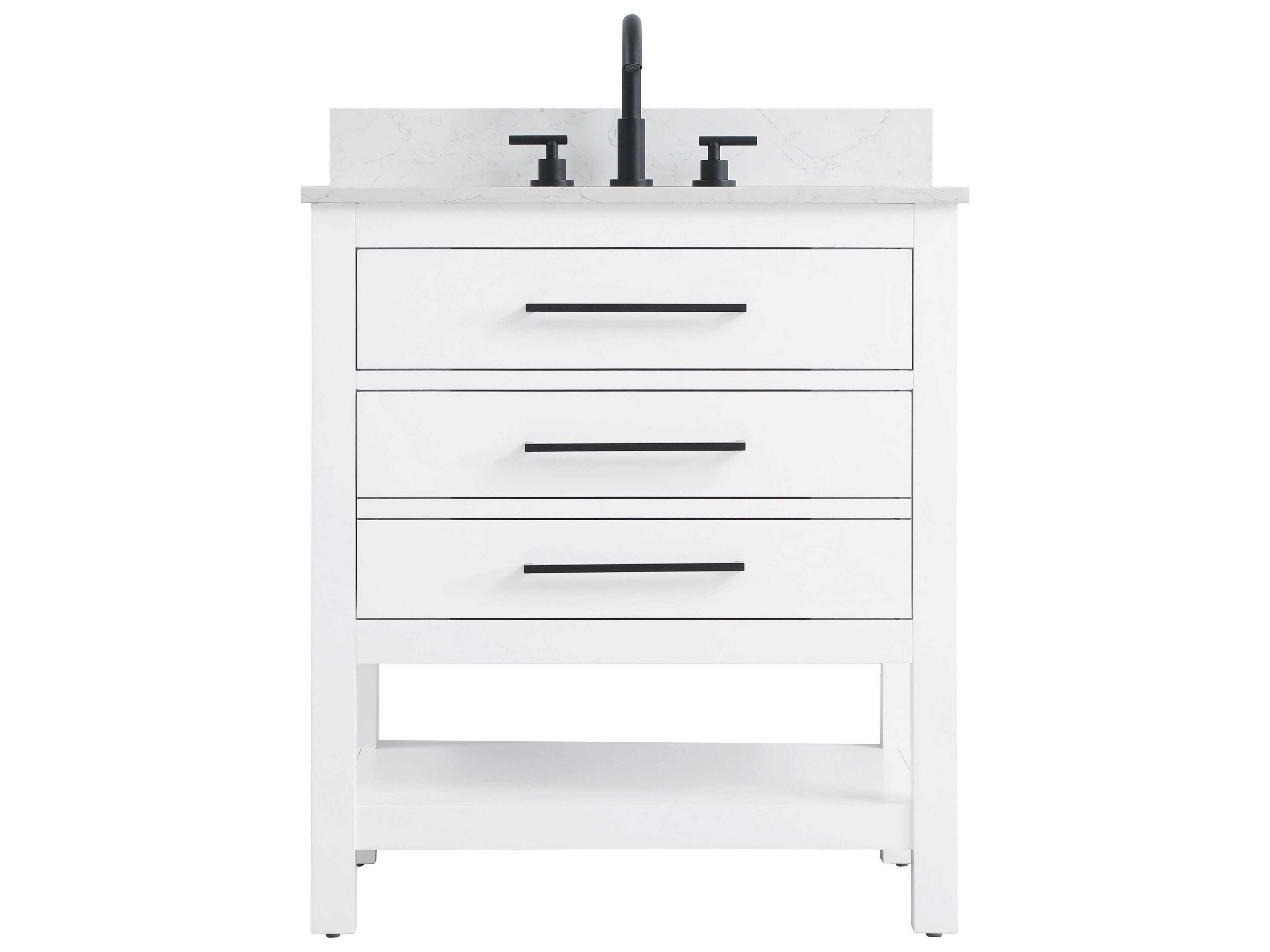 Elegant Lighting Karson White Vanity