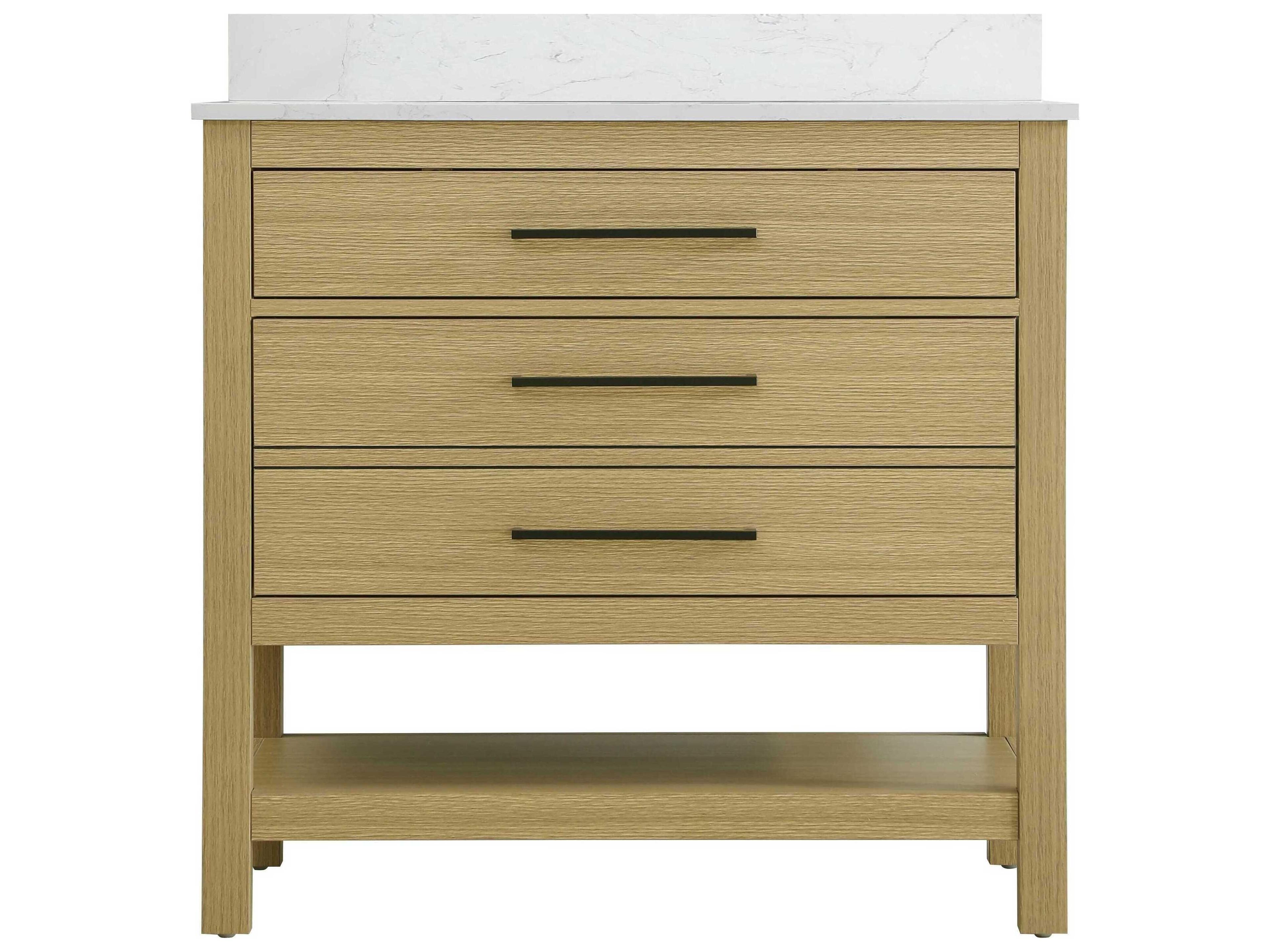 Elegant Lighting Karson Honey Brown Vanity