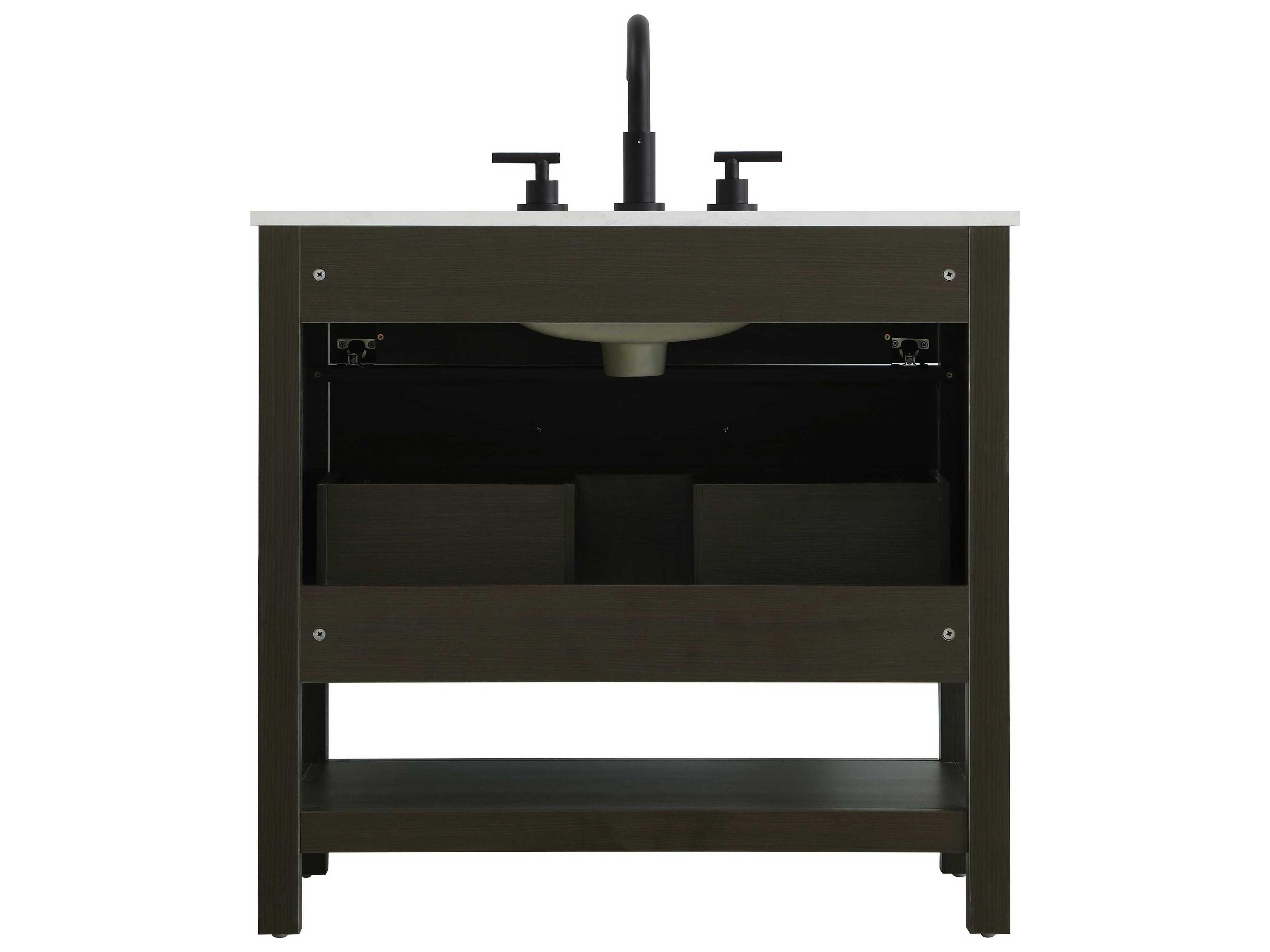 Elegant Lighting Karson Mocha Brown Vanity