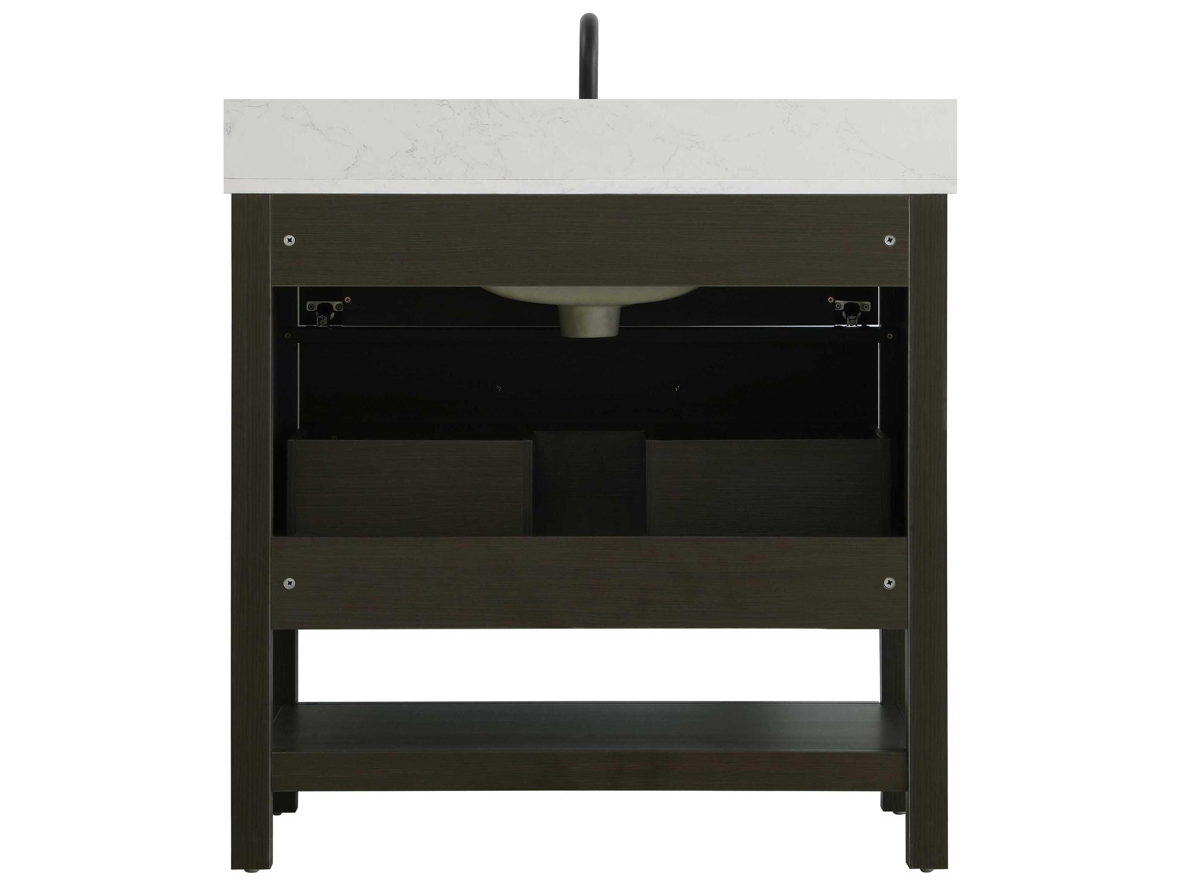 Elegant Lighting Karson Mocha Brown Vanity