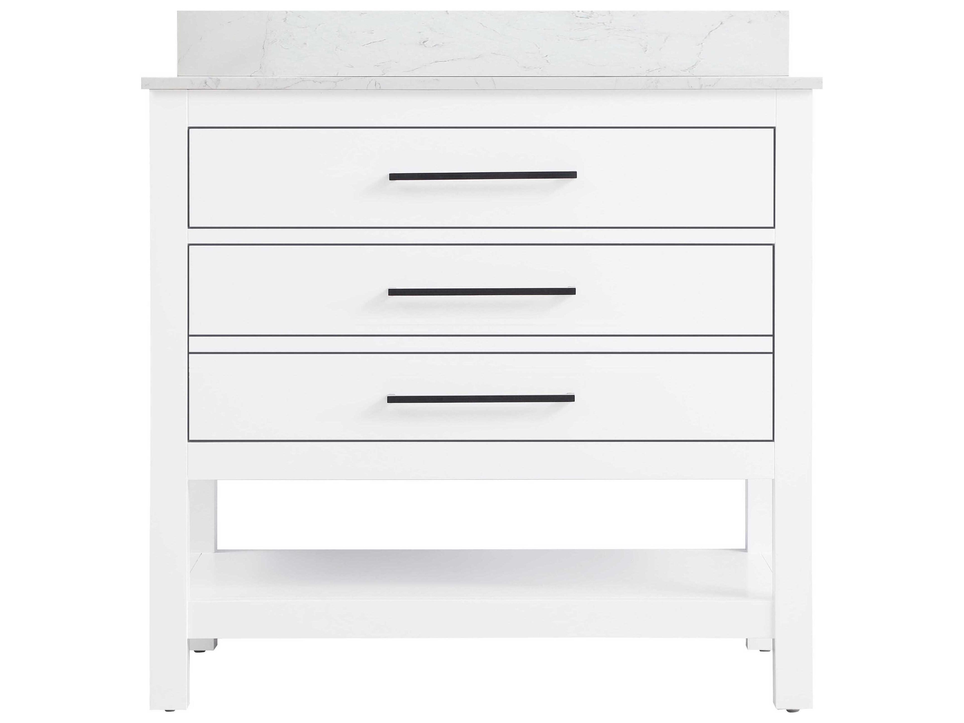 Elegant Lighting Karson White Vanity