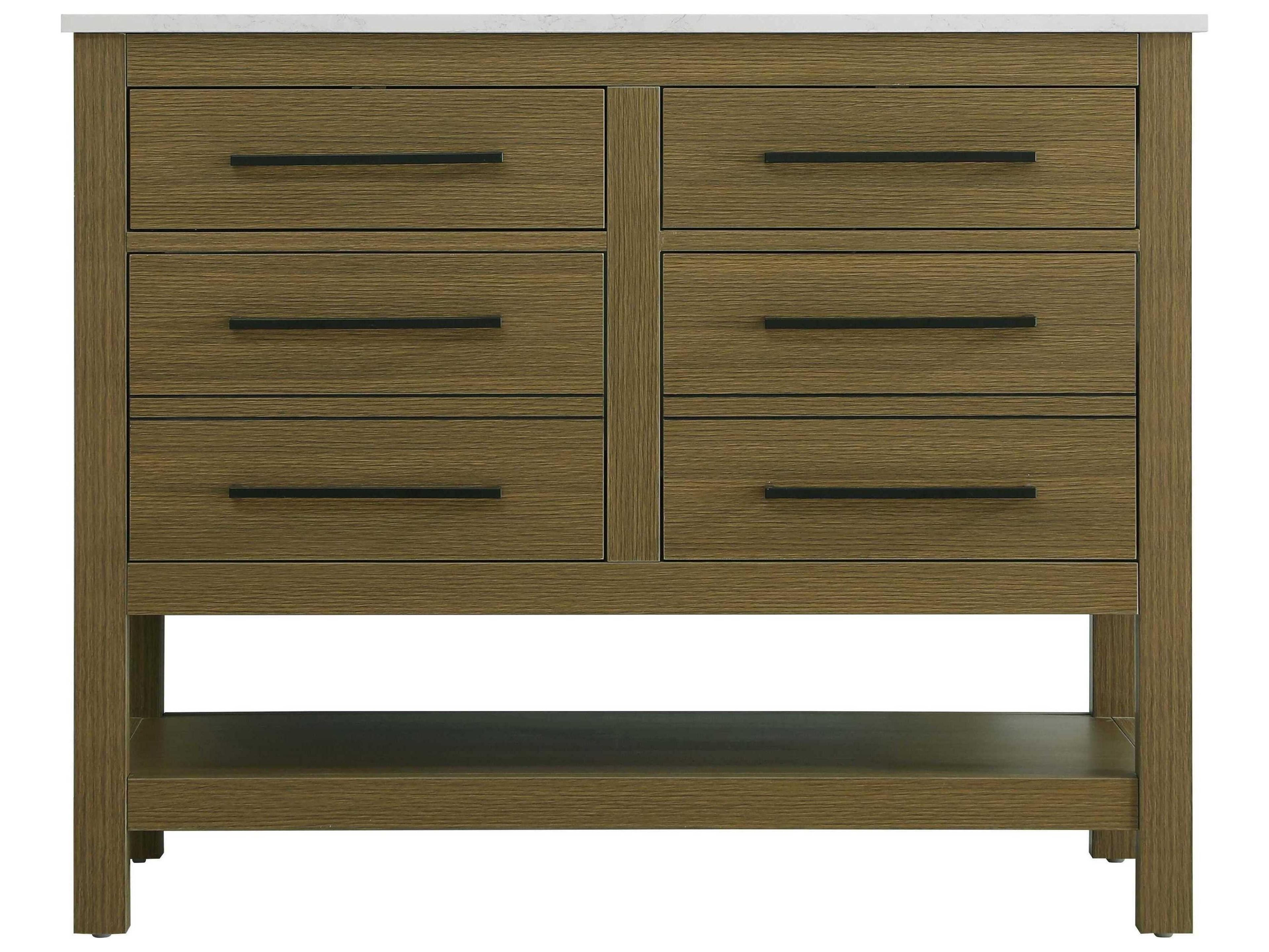 Elegant Lighting Karson Chestnut Brown Vanity