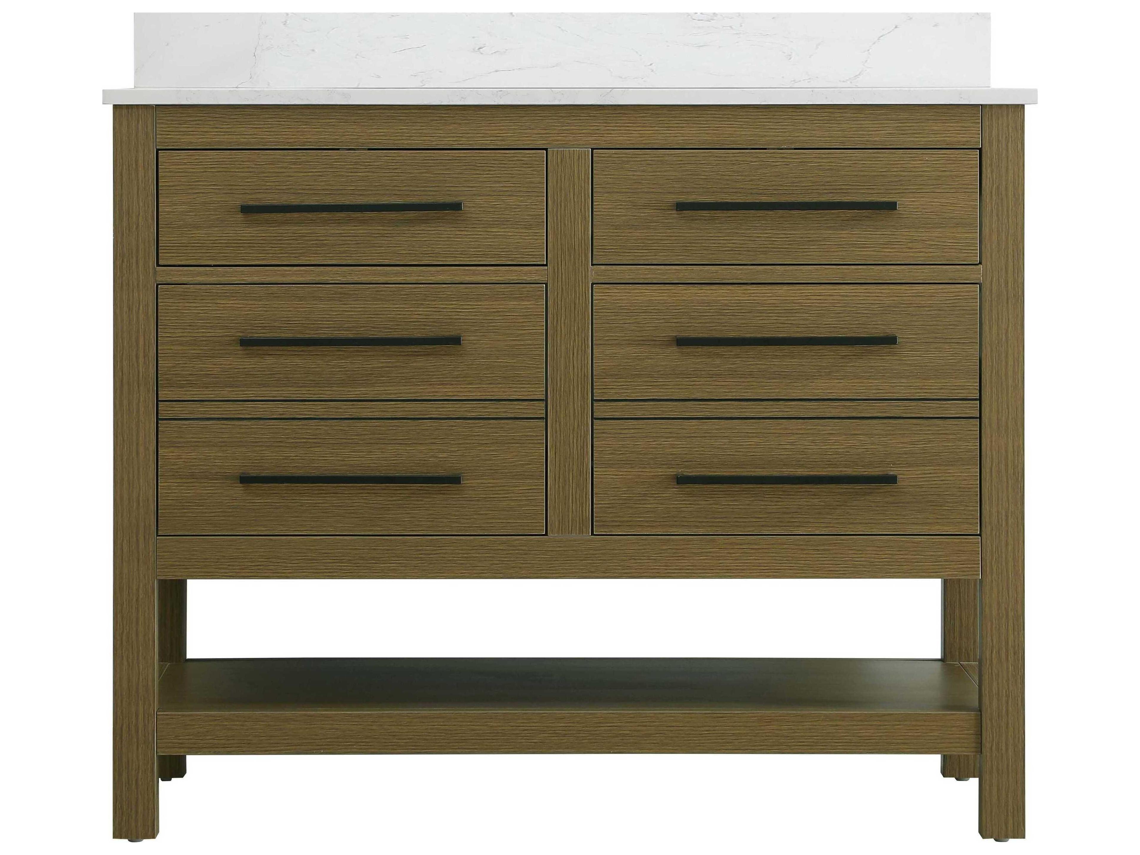 Elegant Lighting Karson Chestnut Brown Vanity
