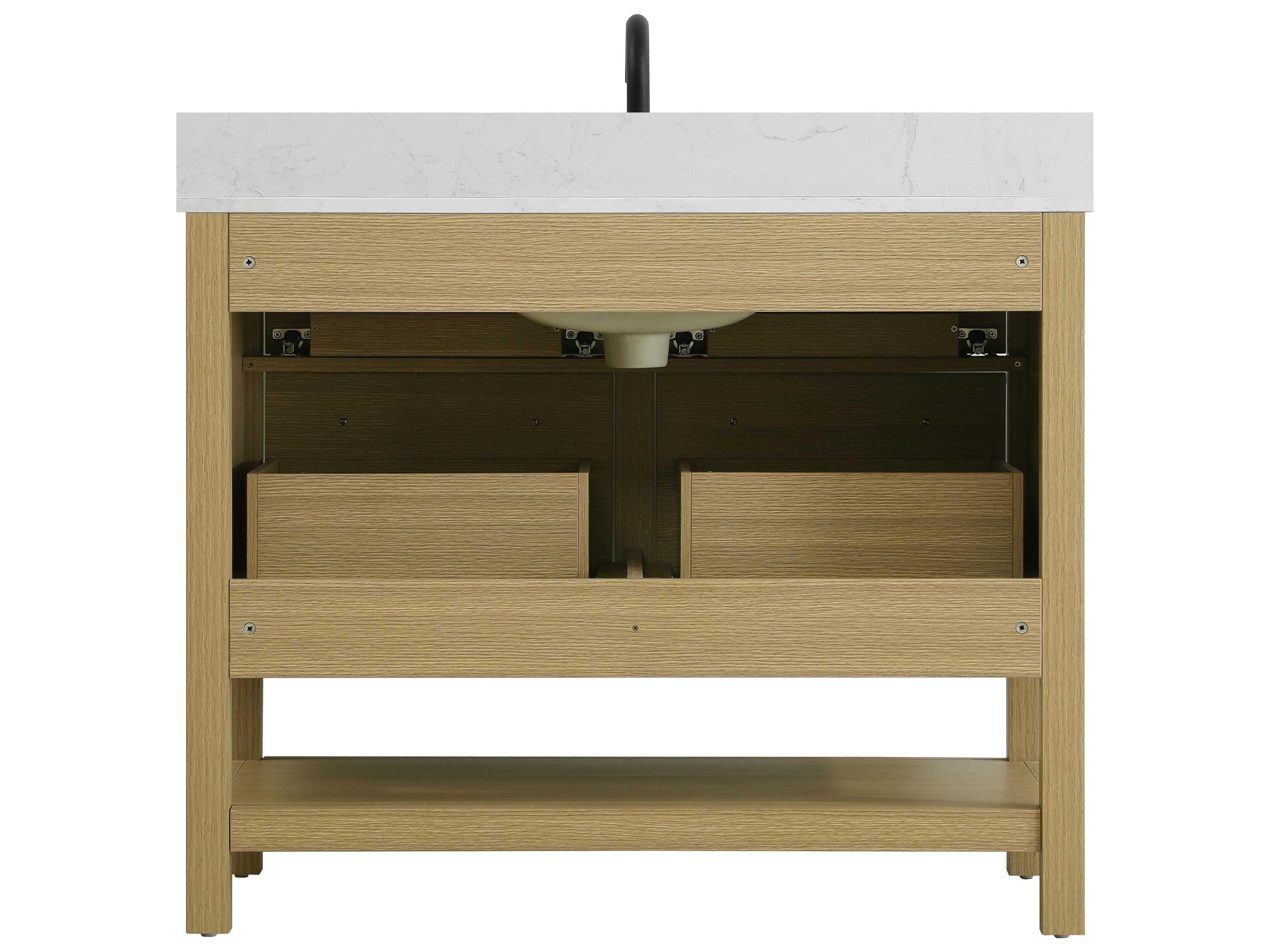 Elegant Lighting Karson Honey Brown Vanity