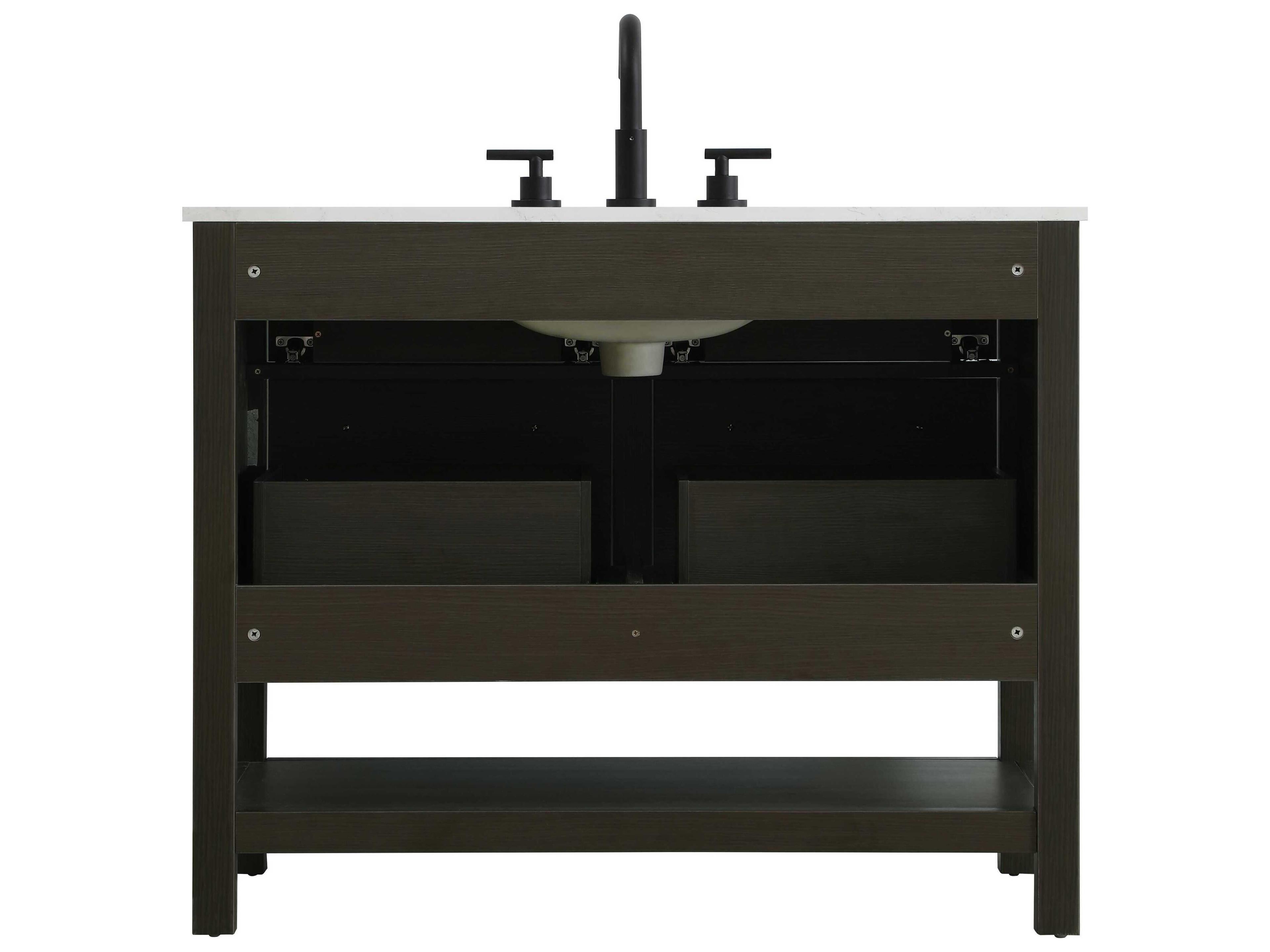 Elegant Lighting Karson Mocha Brown Vanity