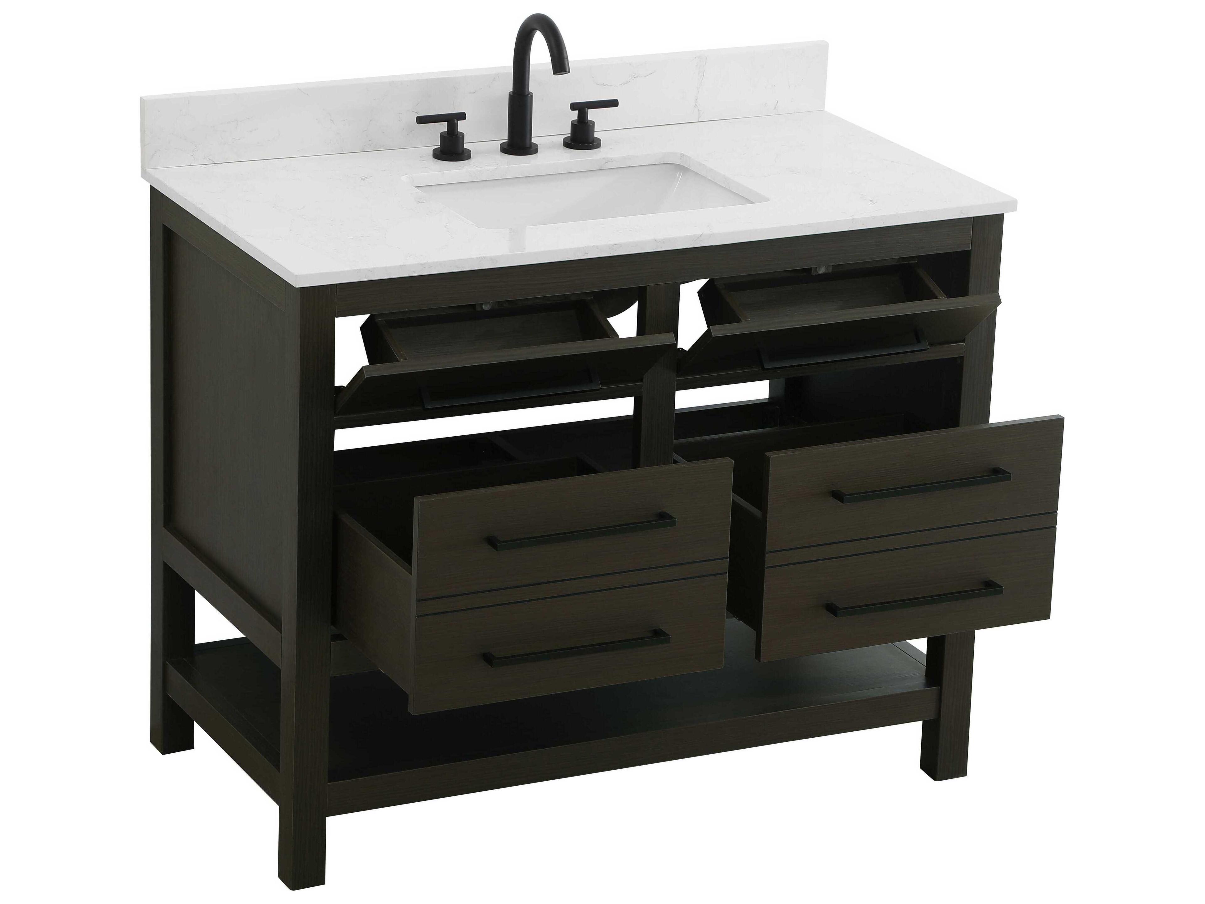 Elegant Lighting Karson Mocha Brown Vanity