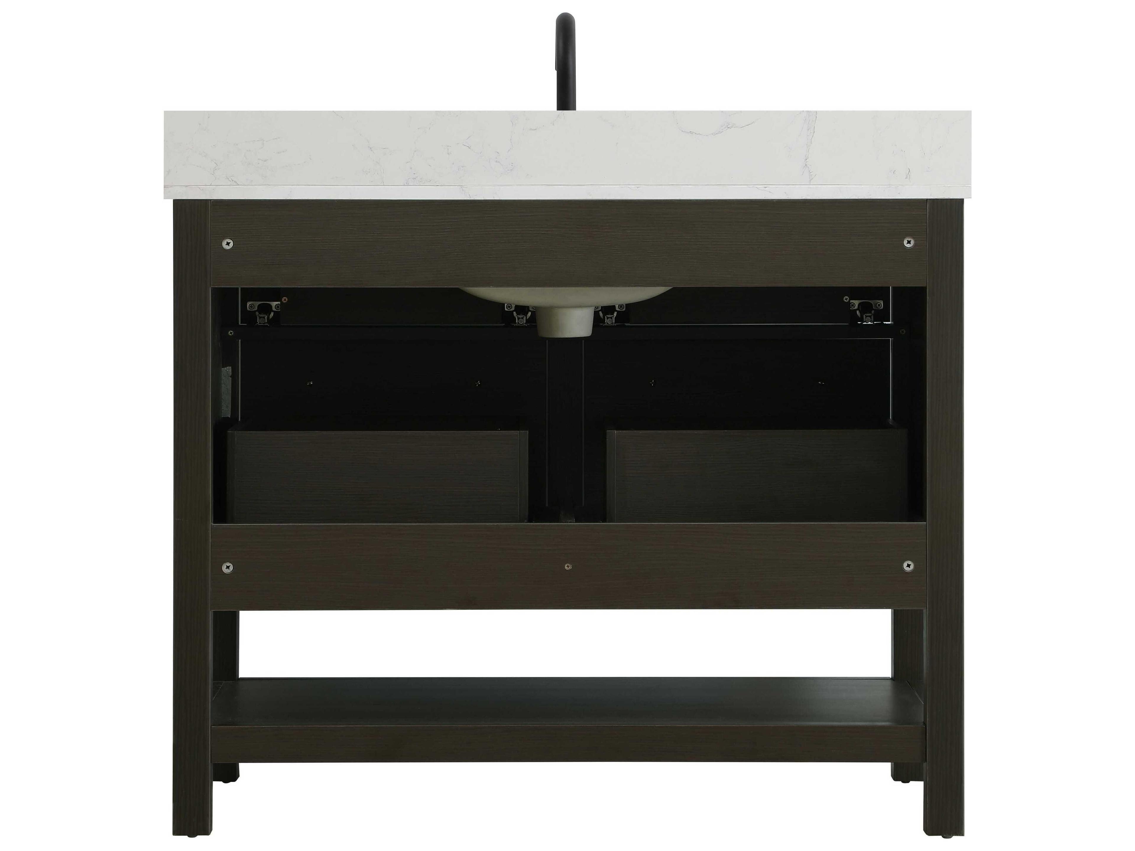 Elegant Lighting Karson Mocha Brown Vanity