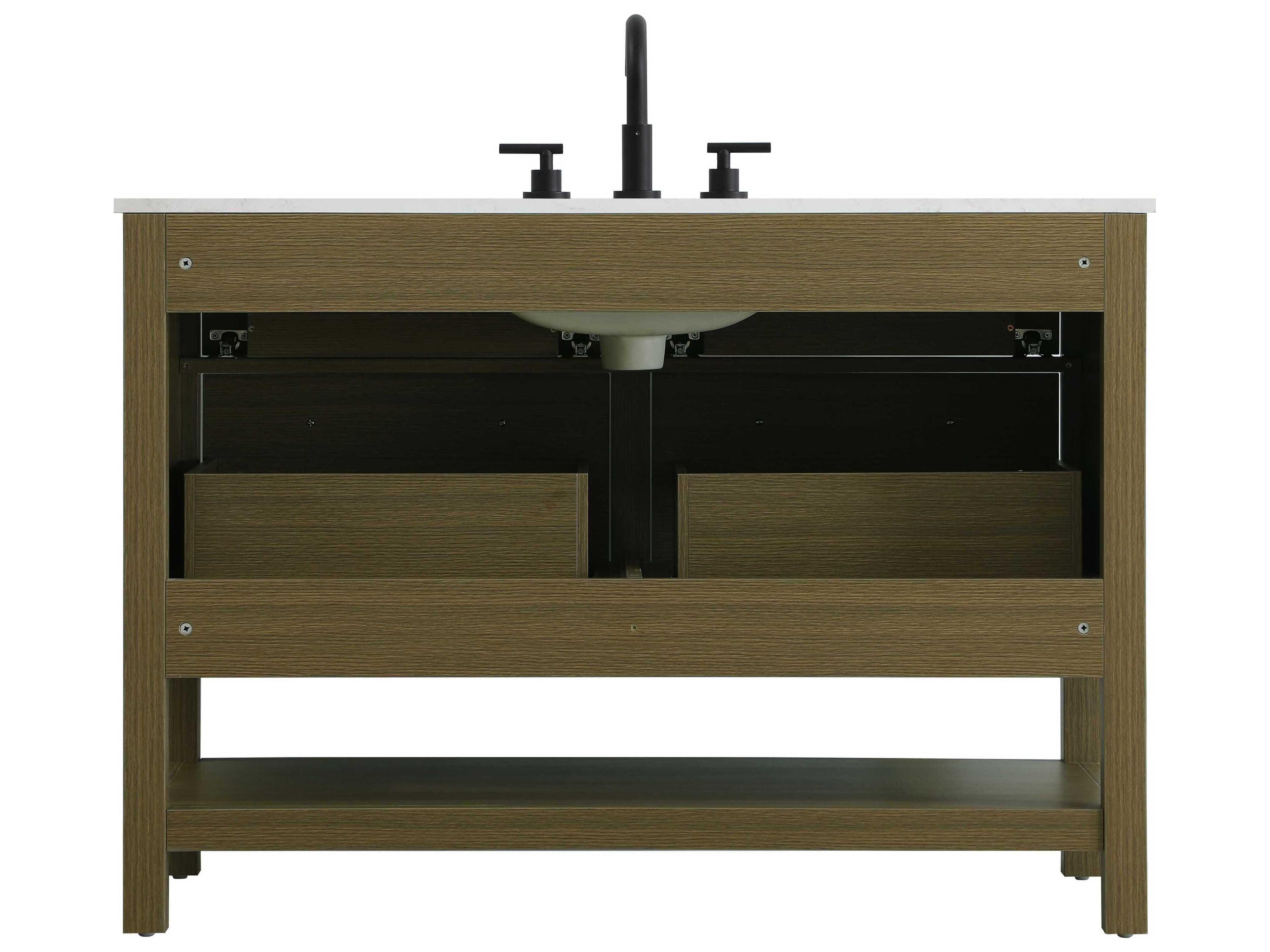 Elegant Lighting Karson Chestnut Brown Vanity