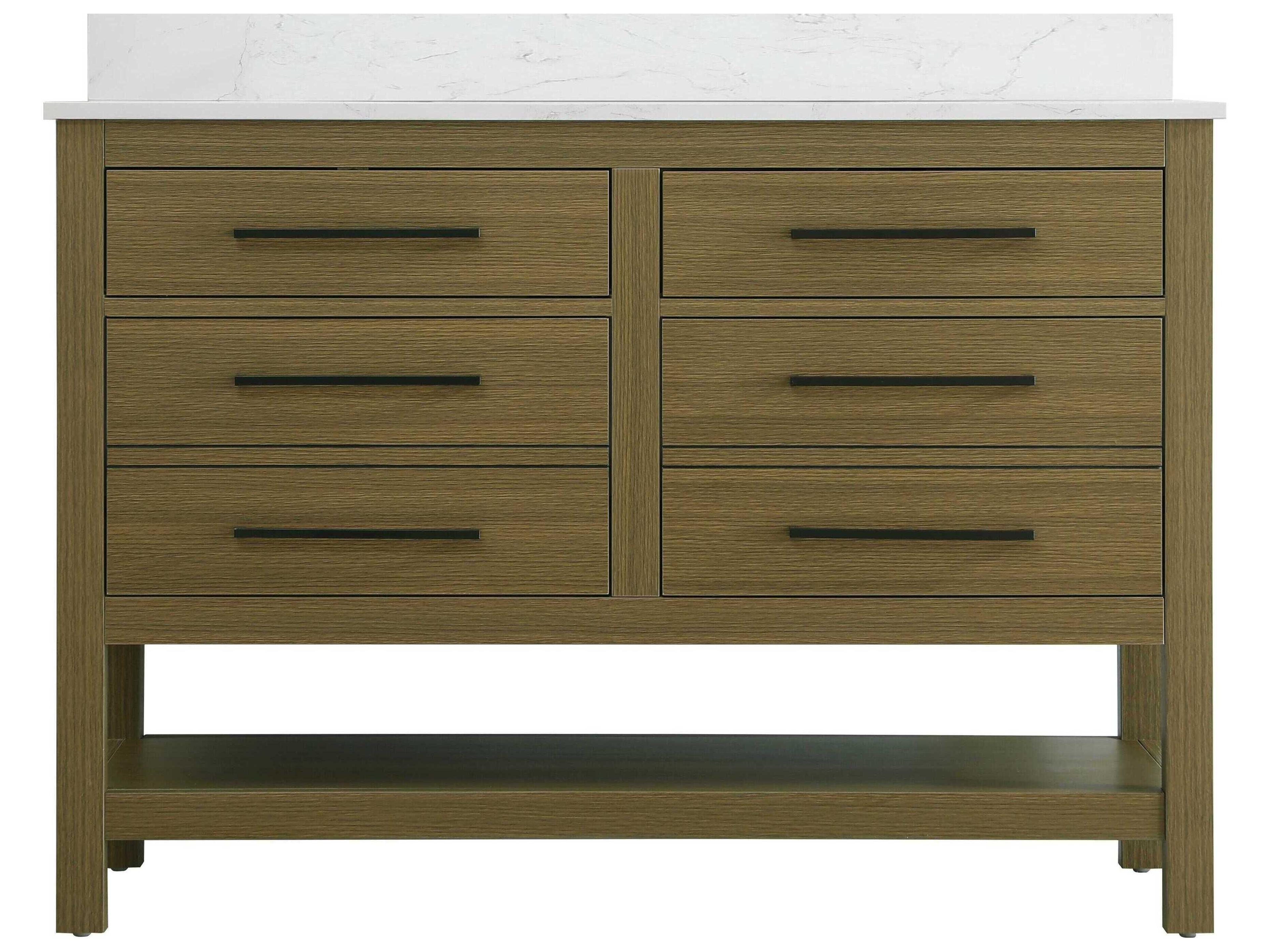 Elegant Lighting Karson Chestnut Brown Vanity